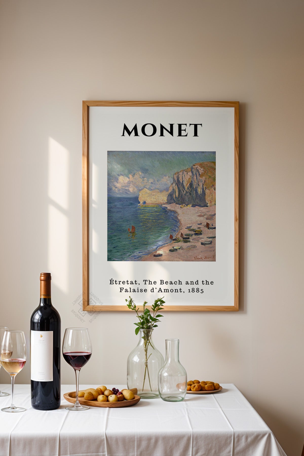Claude Monet Serisi Ahşap Çerçeveli Poster, Tablo Duvar Dekoru No:4