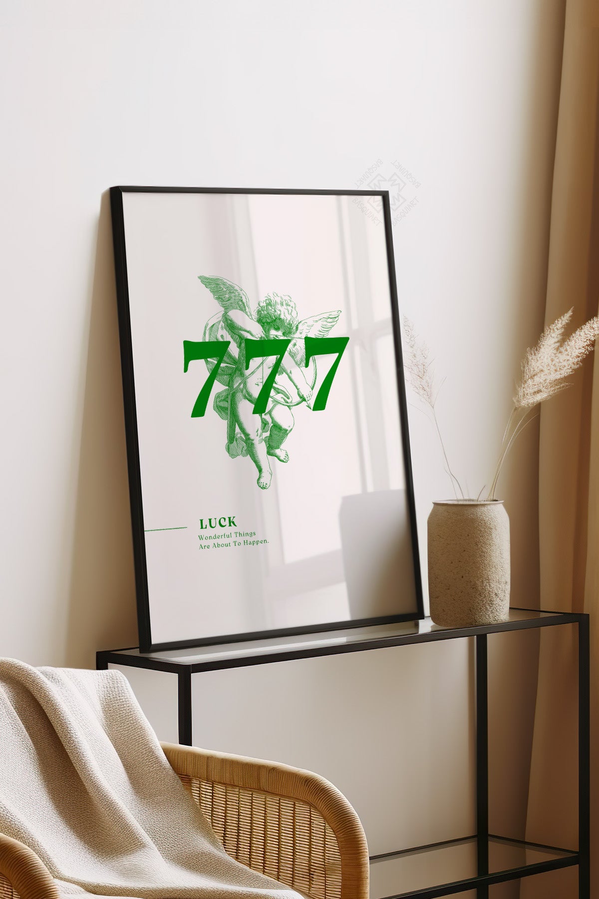 Lucky You Serisi Siyah Çerçeveli Poster, Tablo Duvar Dekoru No:131
