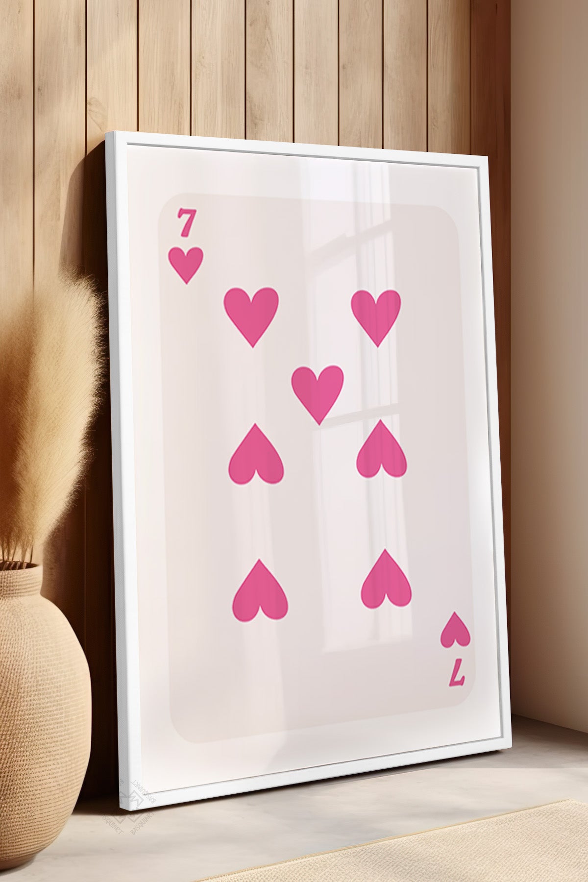 Lucky You Serisi Beyaz Çerçeveli Poster, Tablo Duvar Dekoru No:59