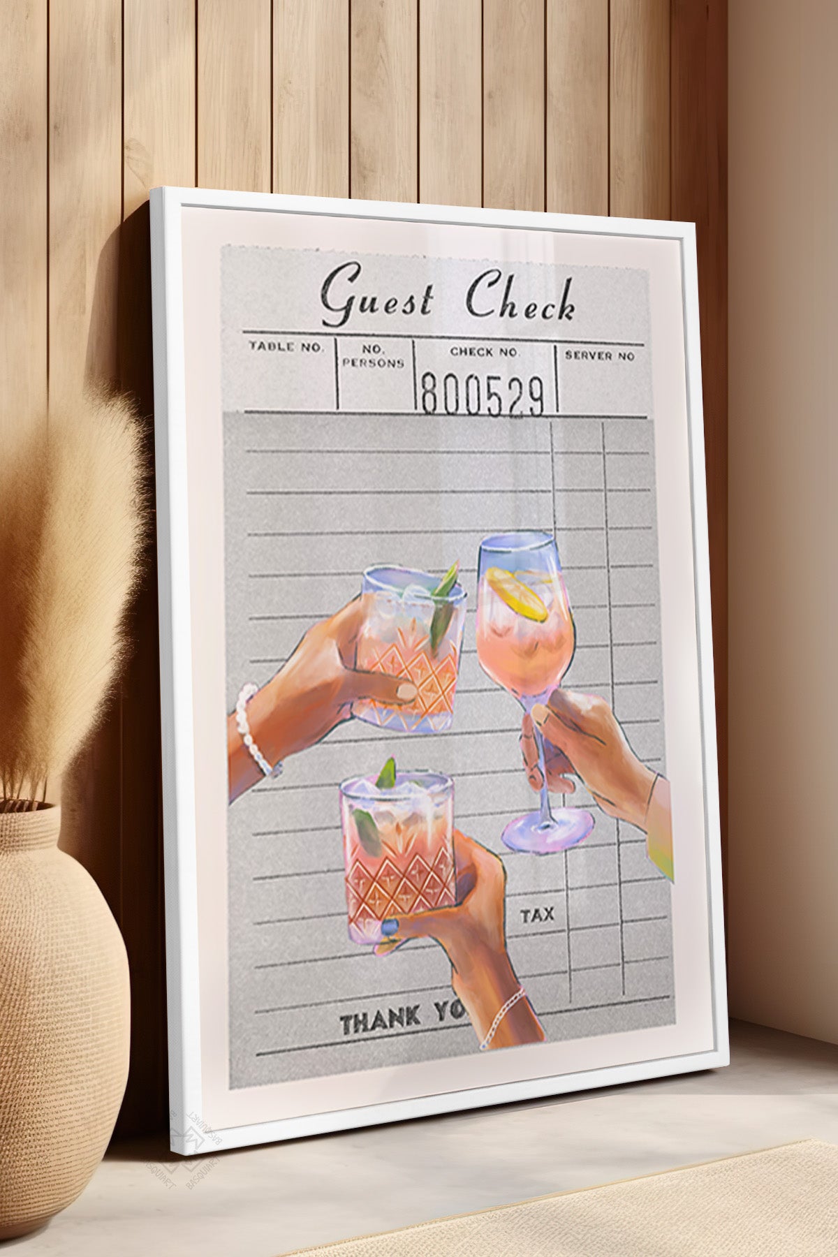Lucky You Serisi Beyaz Çerçeveli Poster, Tablo Duvar Dekoru No:113