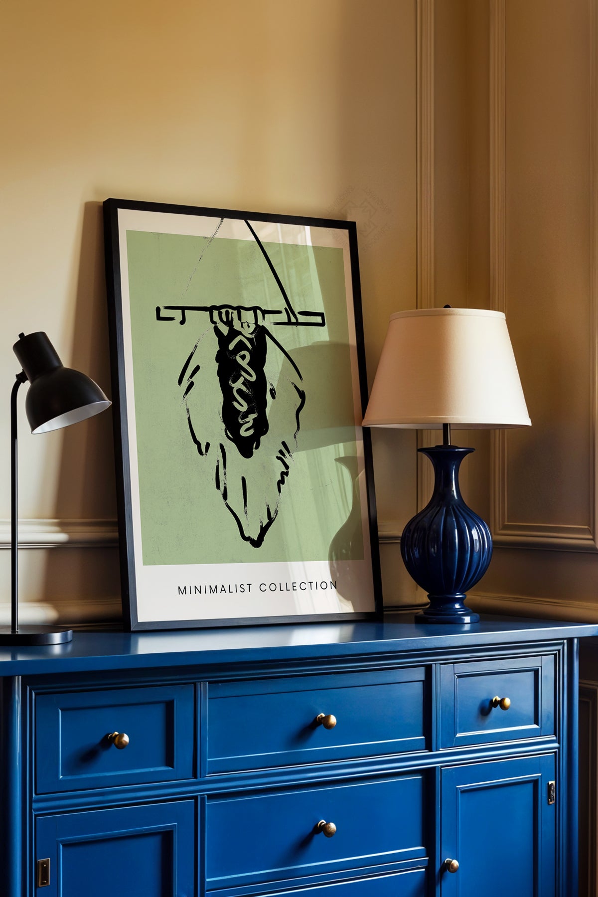 Bohemian Serisi Siyah Çerçeveli Poster, Tablo No:57