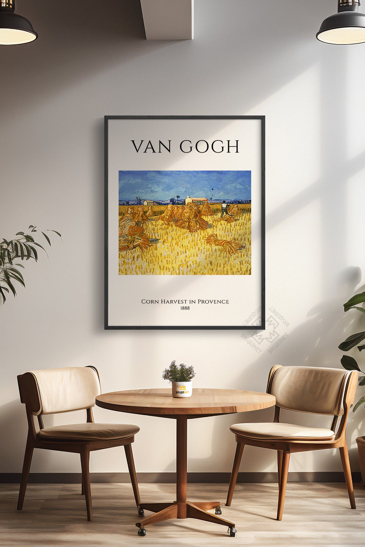 Vincent Van Gogh Serisi Siyah Çerçeveli Poster, Tablo Duvar Dekoru No:1