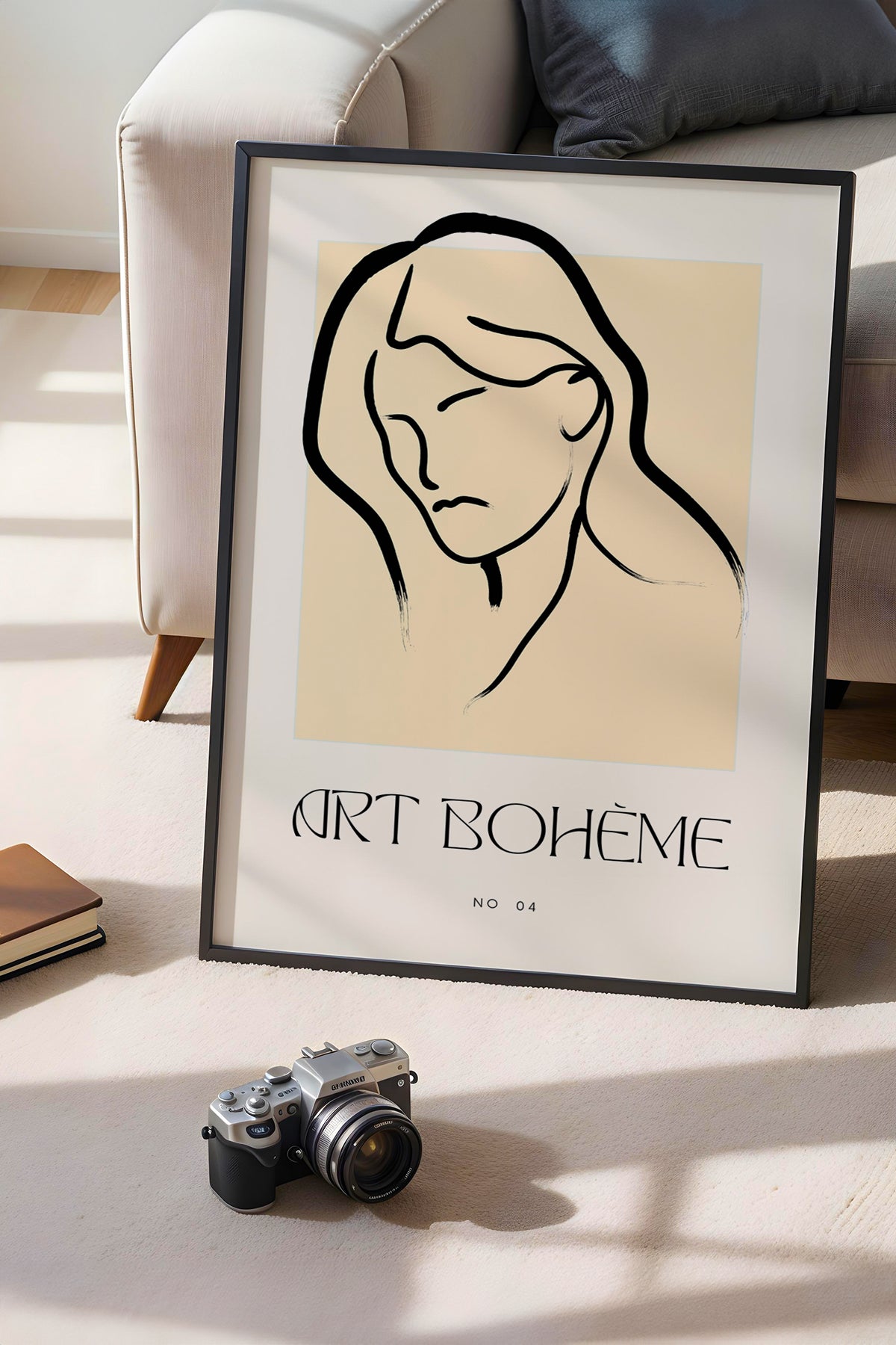 Bohemian Serisi Siyah Çerçeveli Poster, Tablo No:89