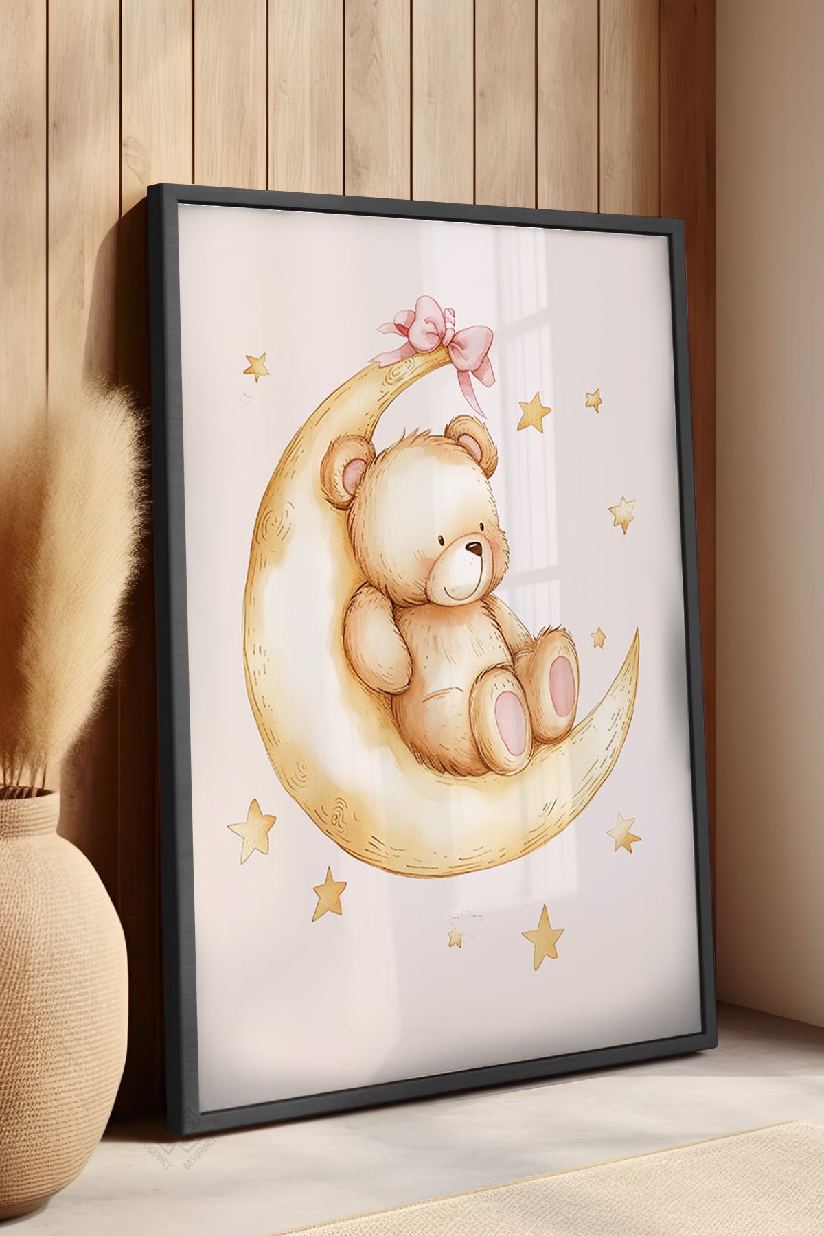 Çocuk Odası, Bebek Odası Siyah Çerçeveli Poster, Tablo No:54