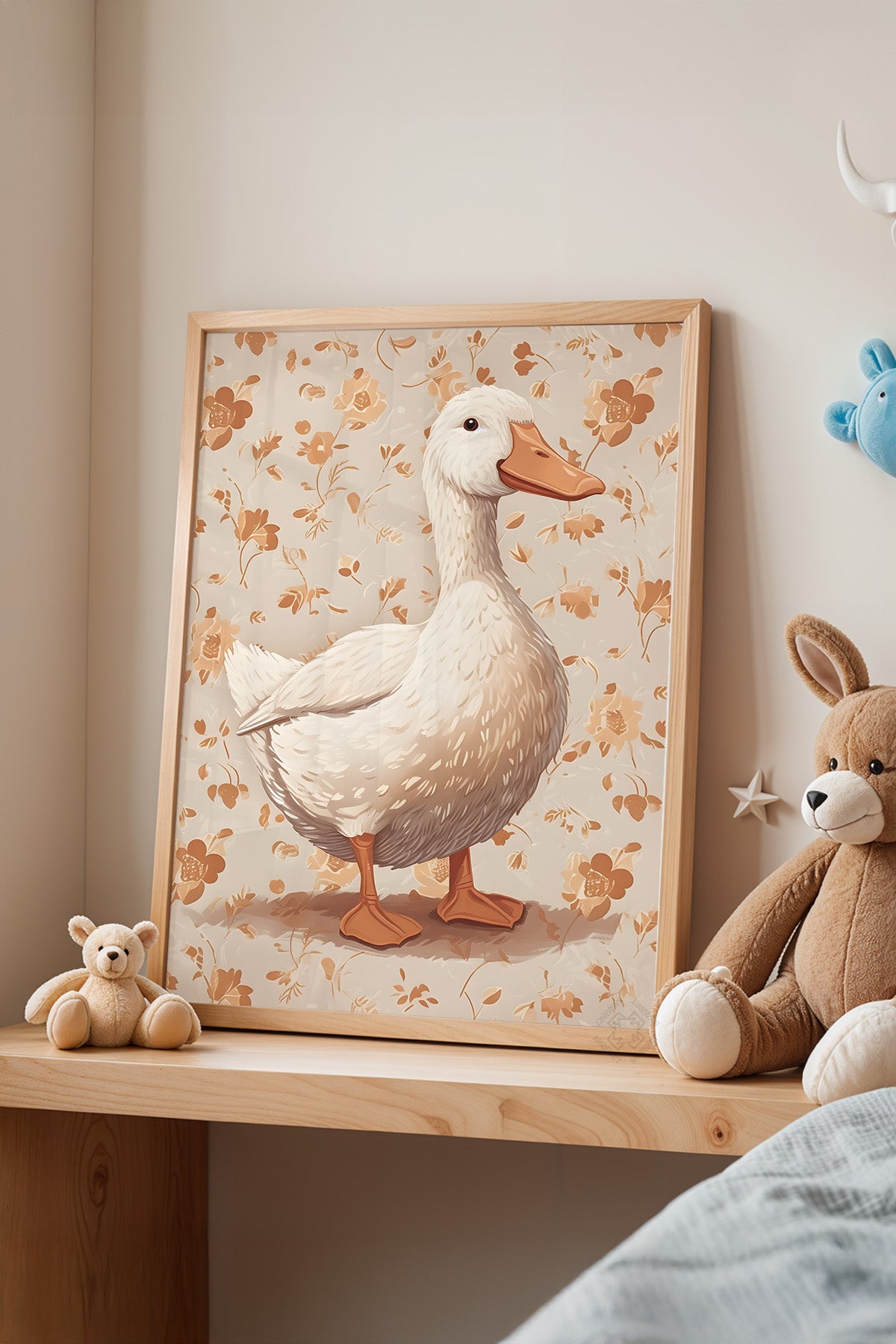 Çocuk Odası, Bebek Odası Ahşap Çerçeveli Poster, Tablo No:60