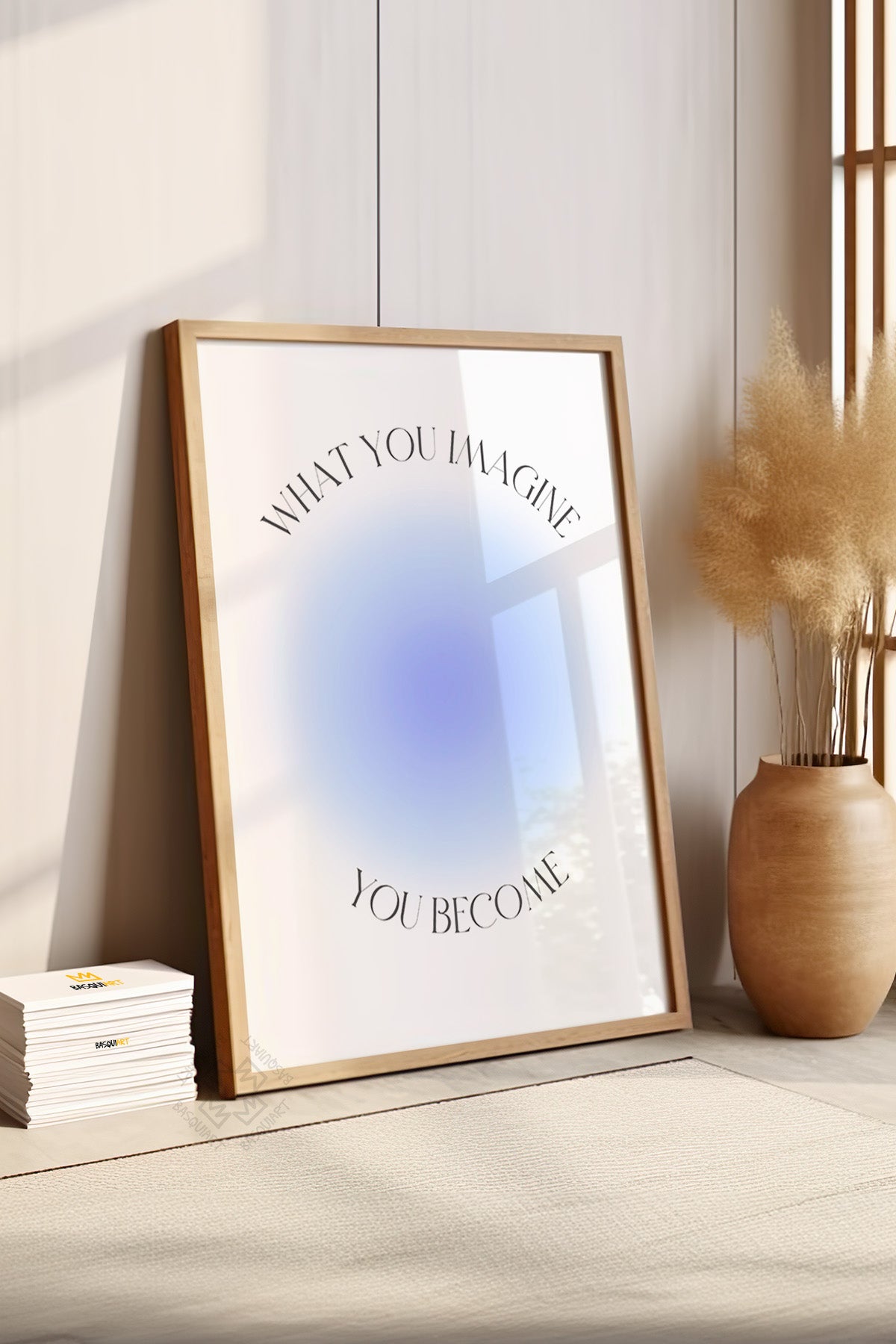 Aura Serisi Ahşap Çerçeveli Poster, Tablo No:148
