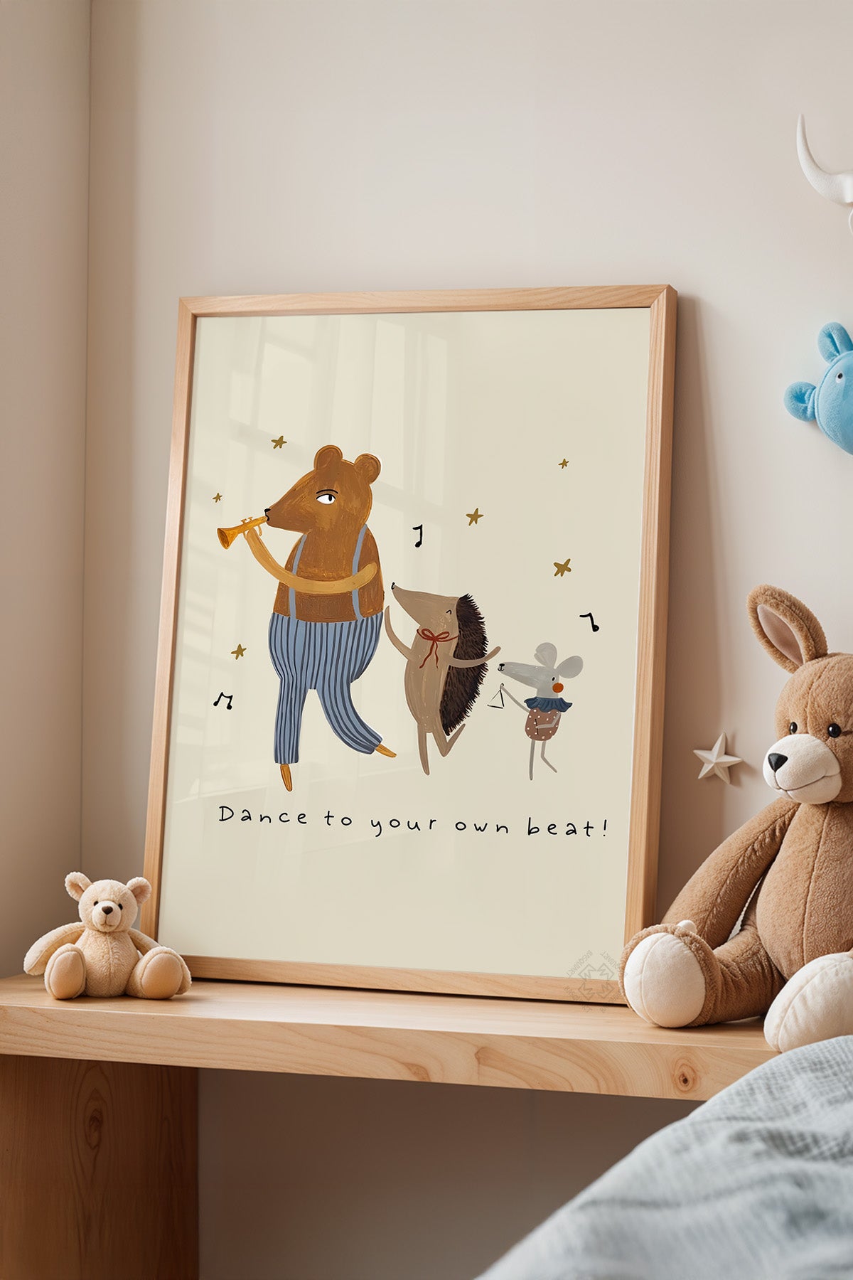 Çocuk Odası, Bebek Odası Ahşap Çerçeveli Poster, Tablo No:39