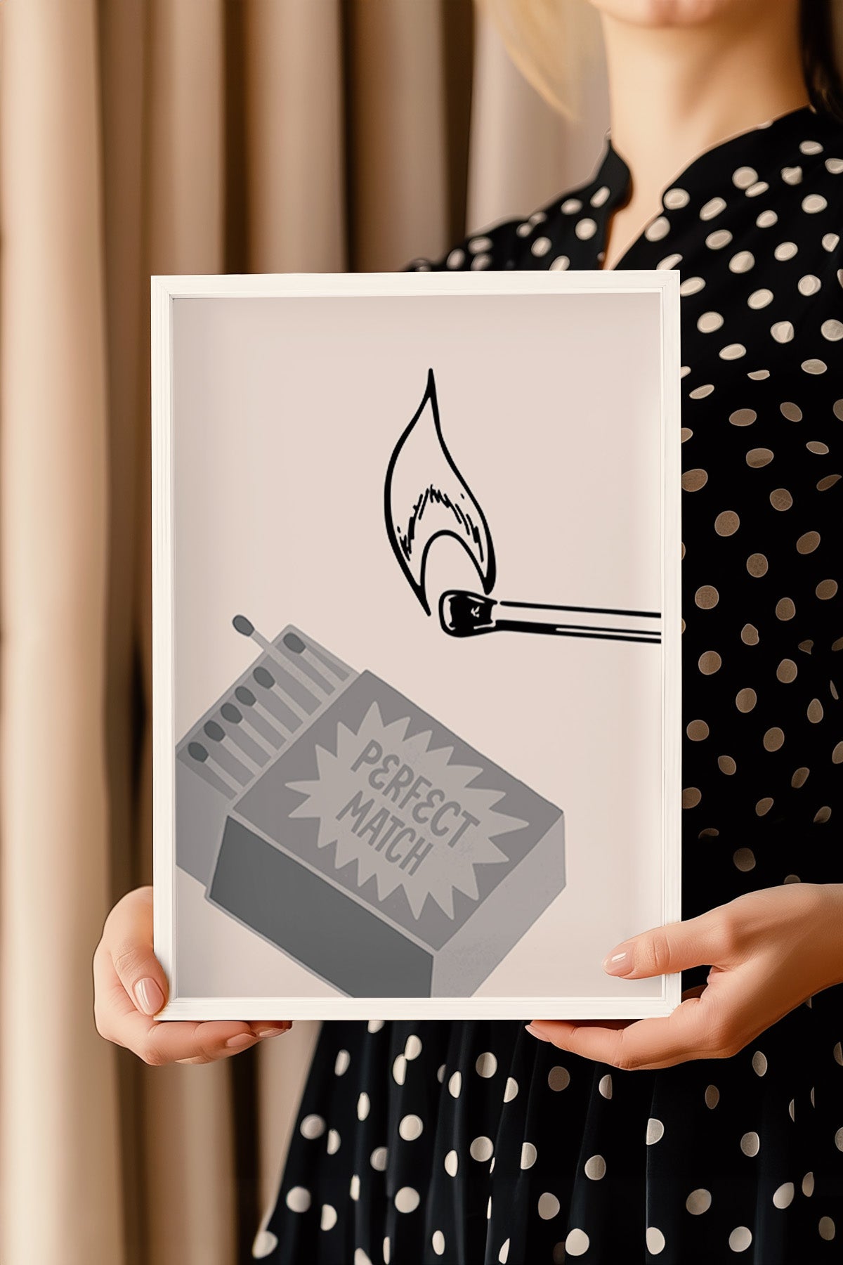 Lucky You Serisi Beyaz Çerçeveli Poster, Tablo Duvar Dekoru No:106