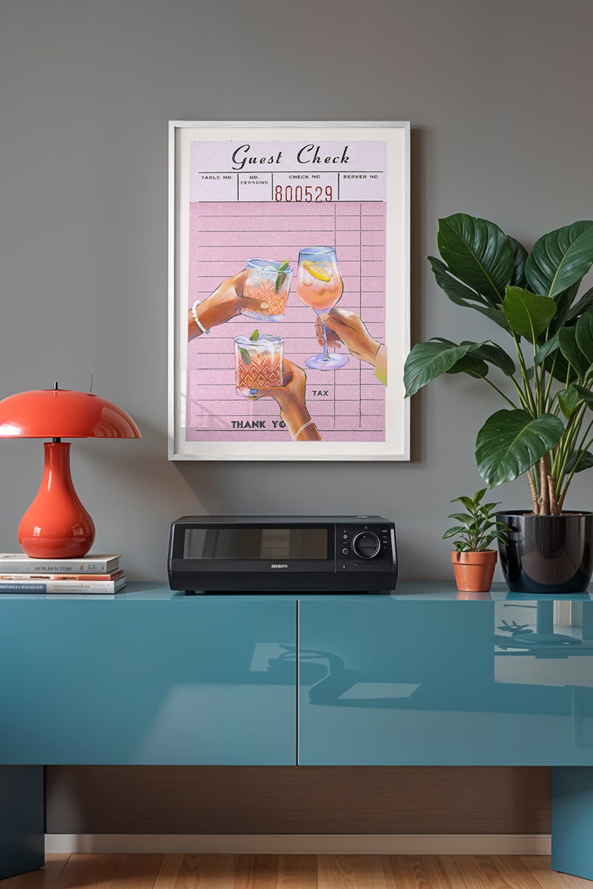 Lucky You Serisi Beyaz Çerçeveli Poster, Tablo Duvar Dekoru No:51