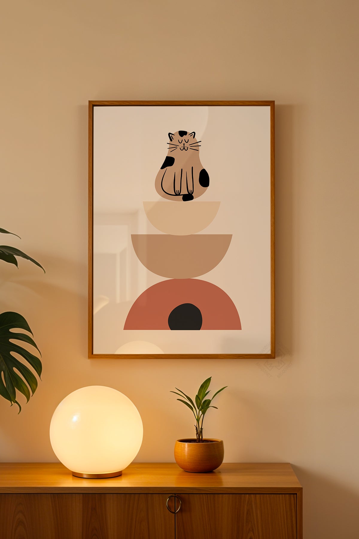 Bohemian Serisi Ahşap Çerçeveli Poster, Tablo No:19
