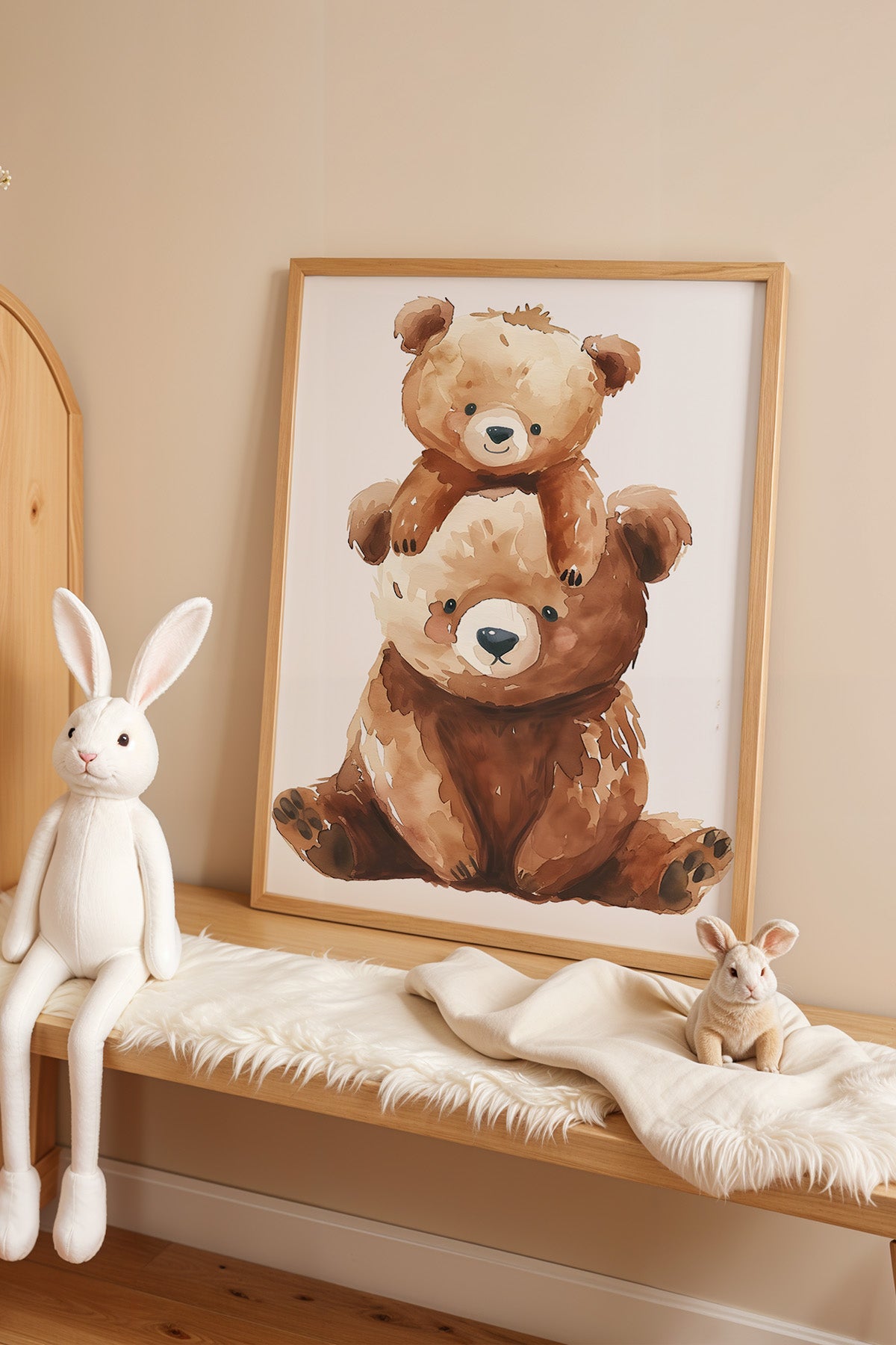 Çocuk Odası, Bebek Odası Ahşap Çerçeveli Poster, Tablo No:71