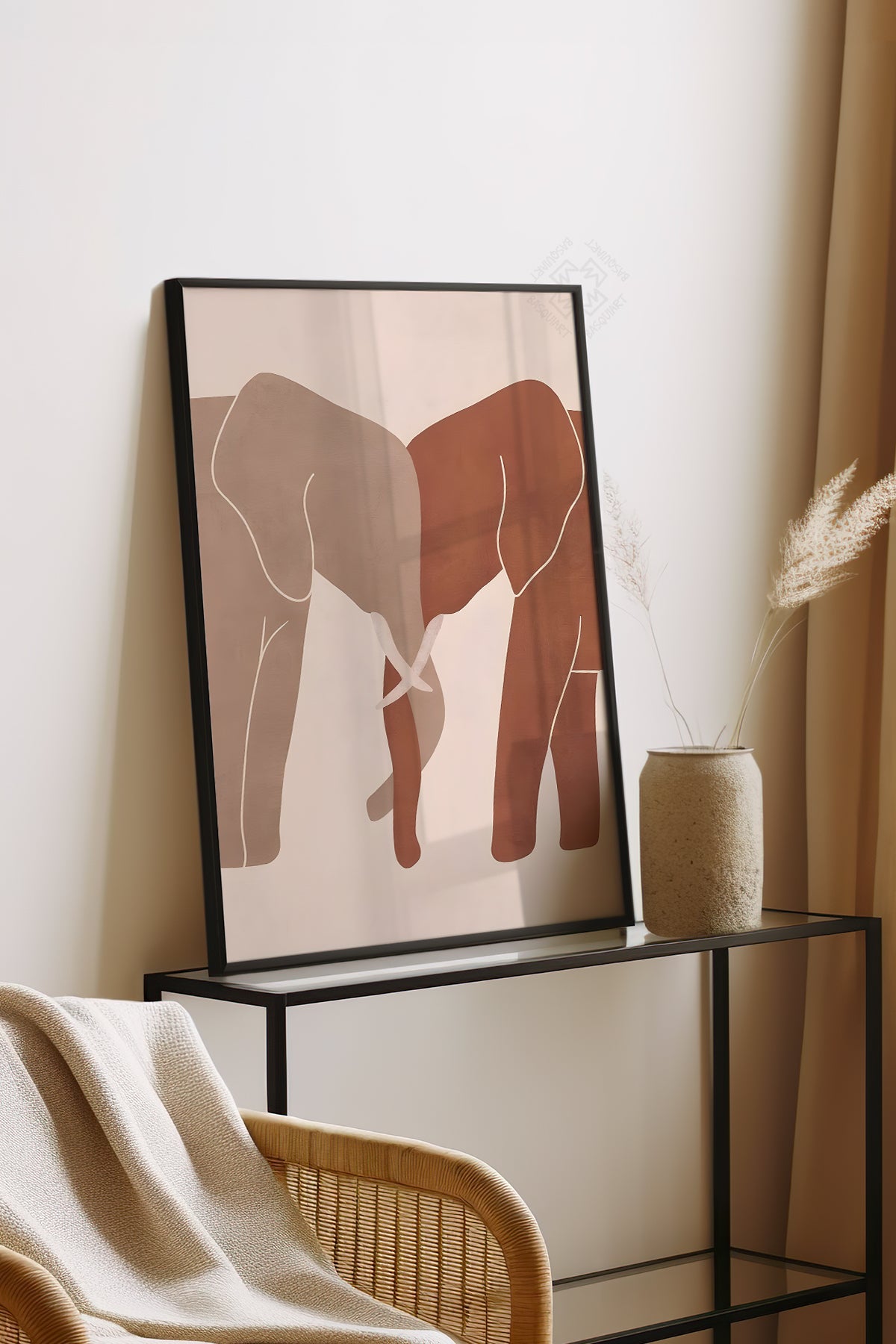 Bohemian Serisi Siyah Çerçeveli Poster, Tablo No:33