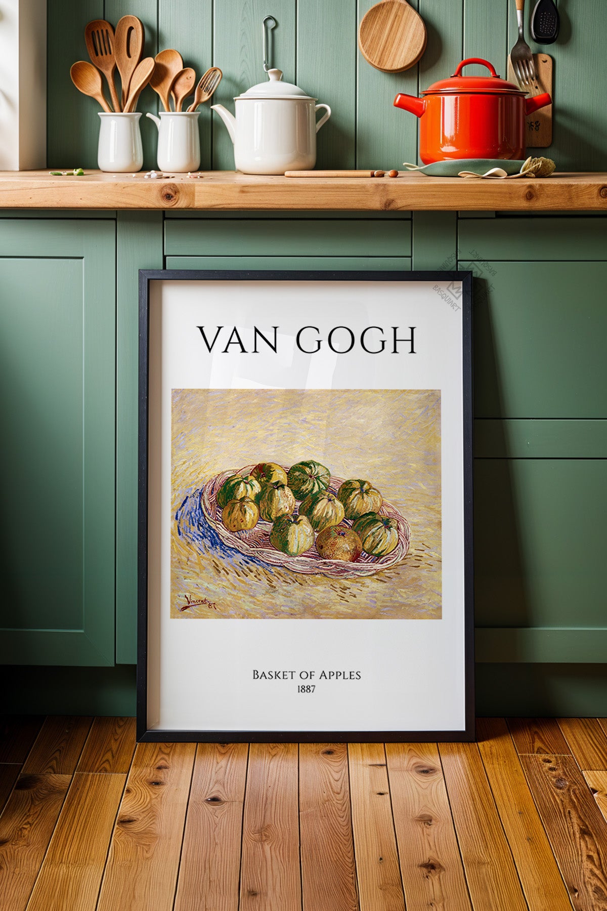 Vincent Van Gogh Serisi Siyah Çerçeveli Poster, Tablo Duvar Dekoru No:29