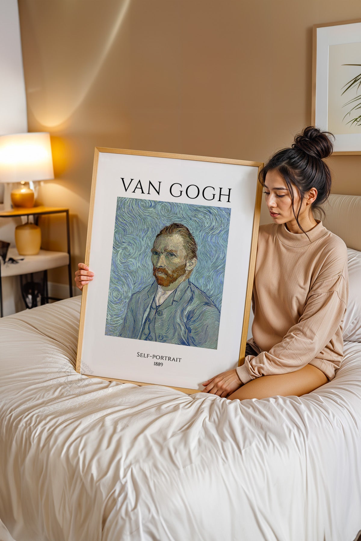 Vincent Van Gogh Serisi Ahşap Çerçeveli Poster, Tablo Duvar Dekoru No:11