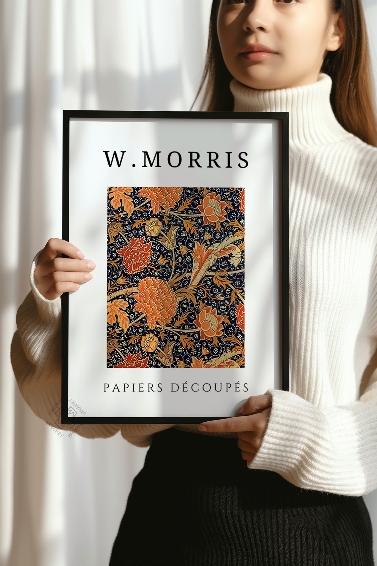 William Morris Serisi Siyah Çerçeveli Poster, Tablo Duvar Dekoru No:16