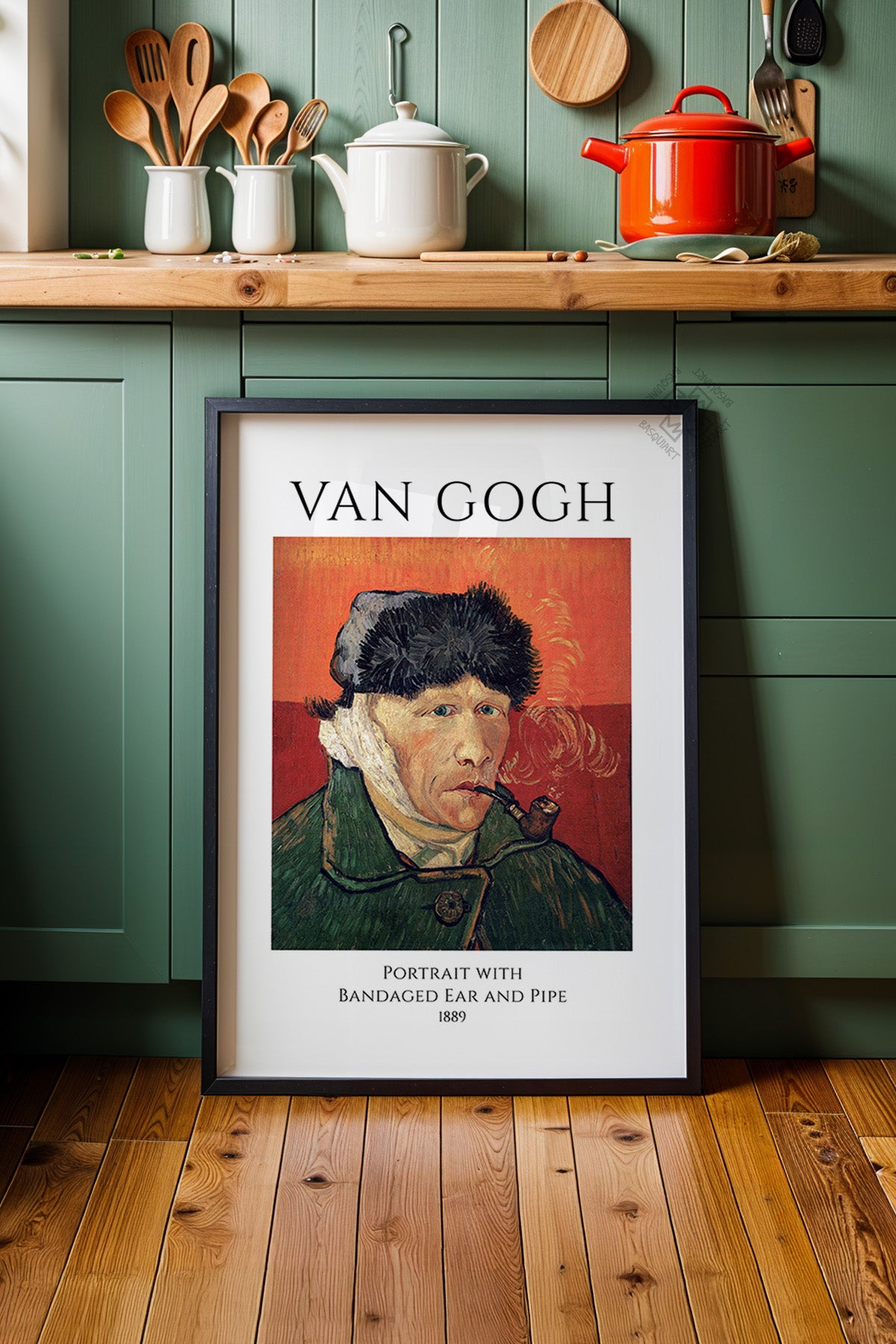 Vincent Van Gogh Serisi Siyah Çerçeveli Poster, Tablo Duvar Dekoru No:26