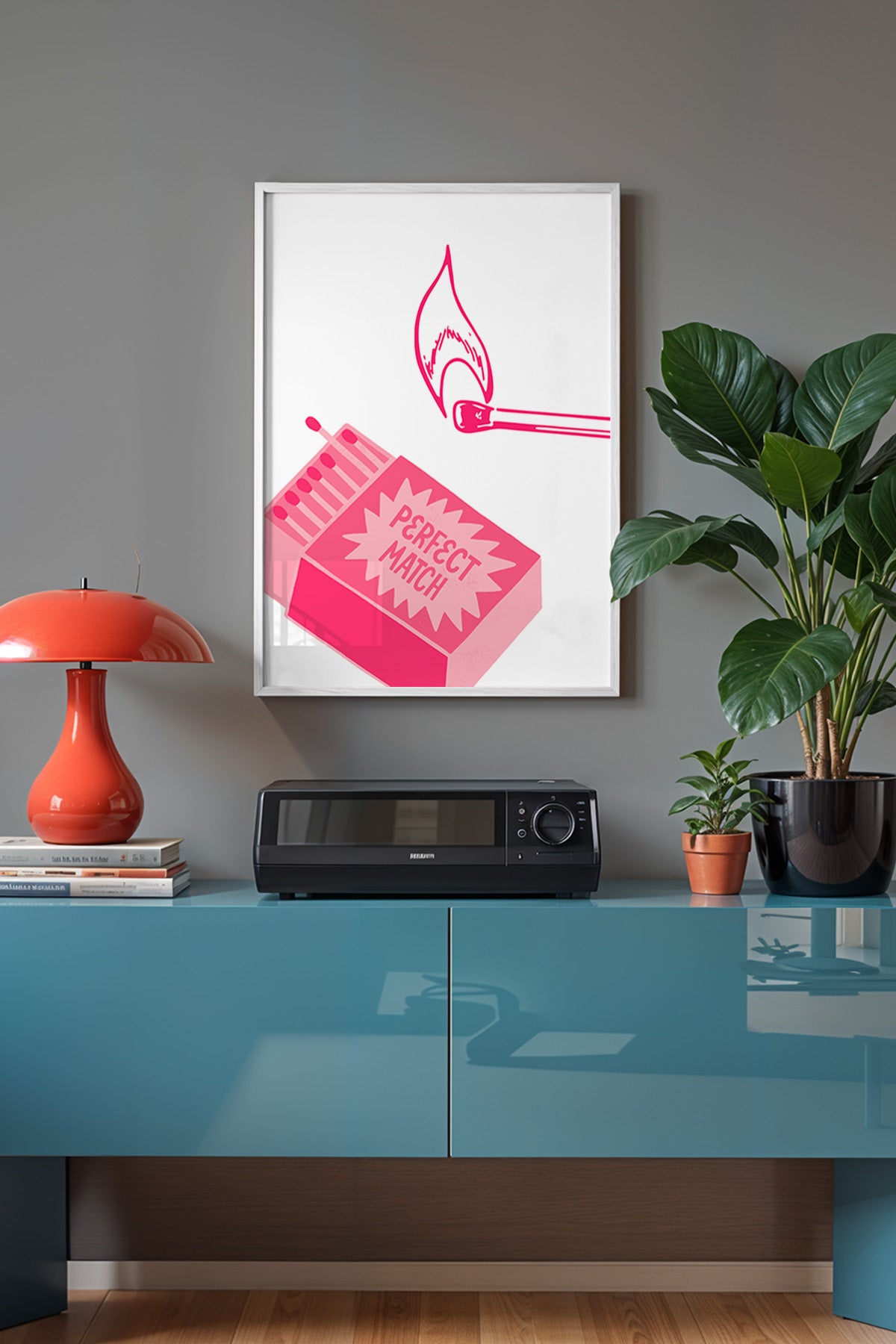 Lucky You Serisi Beyaz Çerçeveli Poster, Tablo Duvar Dekoru No:85