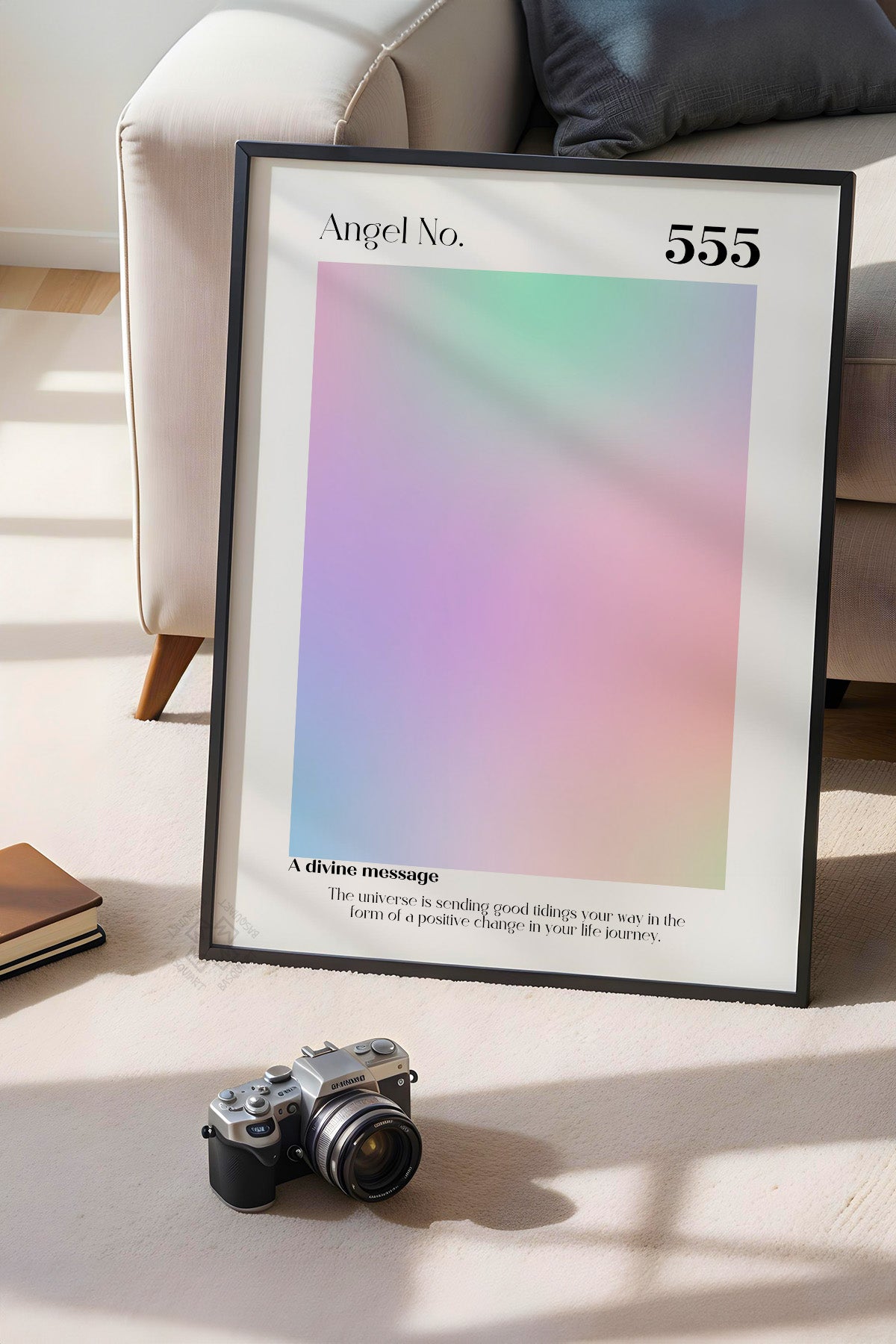 Aura Serisi Siyah Çerçeveli Poster, Tablo No:71