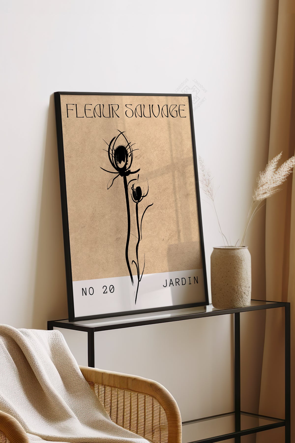 Bohemian Serisi Siyah Çerçeveli Poster, Tablo No:115