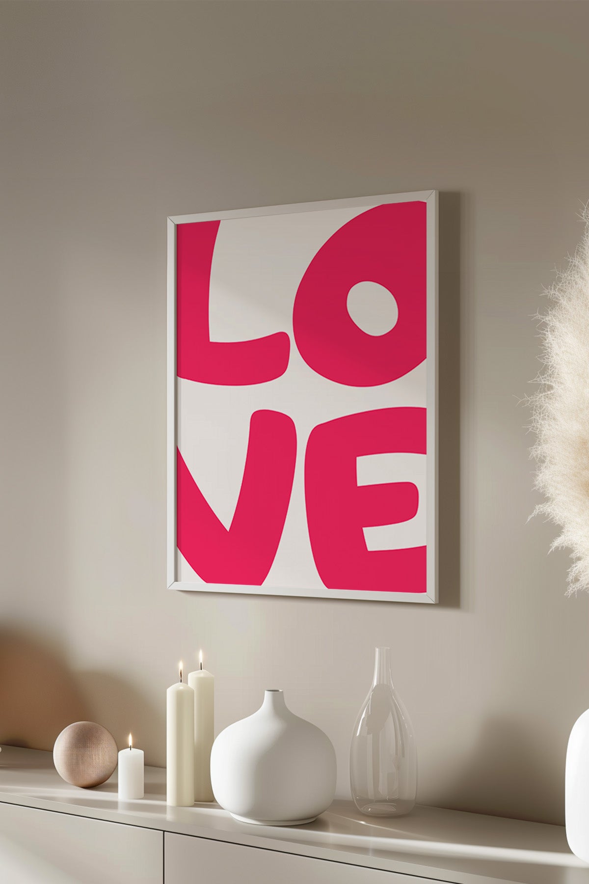 Lucky You Serisi Beyaz Çerçeveli Poster, Tablo Duvar Dekoru No:86