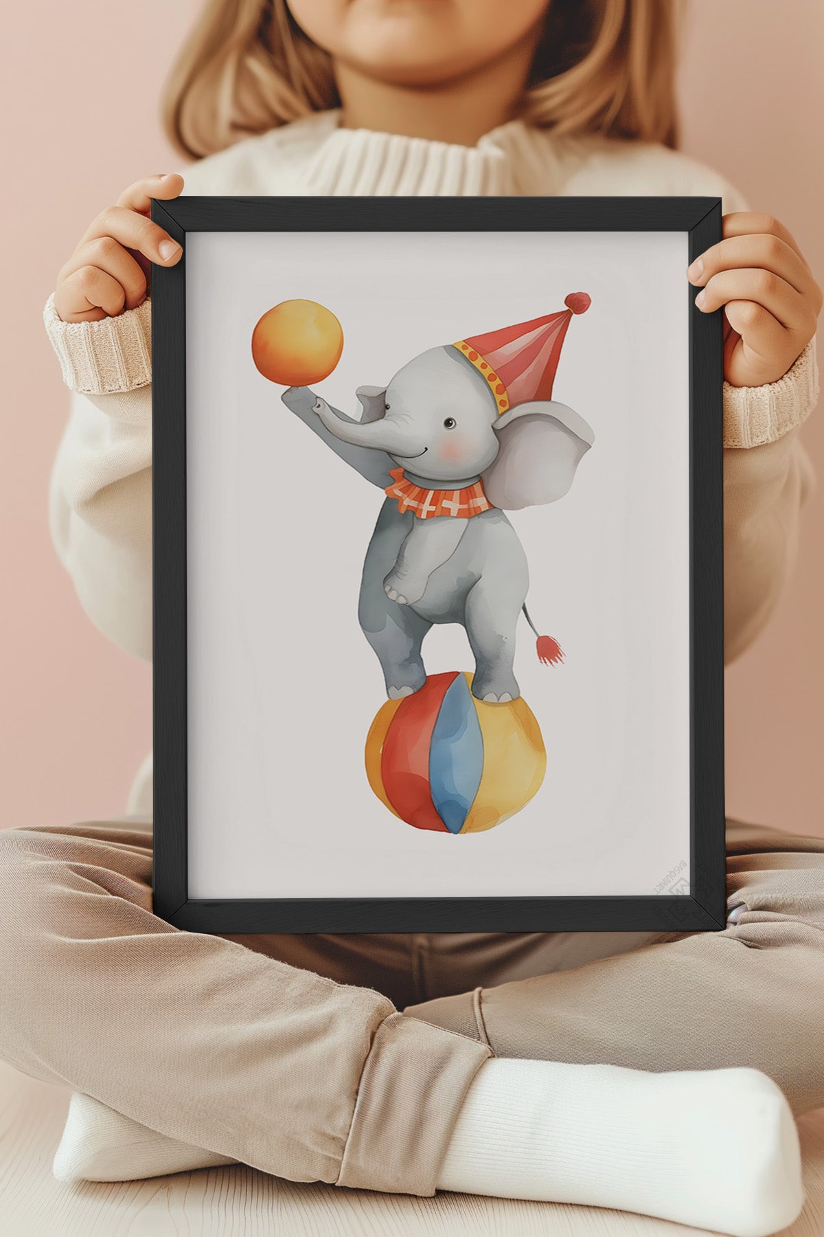 Çocuk Odası, Bebek Odası Siyah Çerçeveli Poster, Tablo No:87