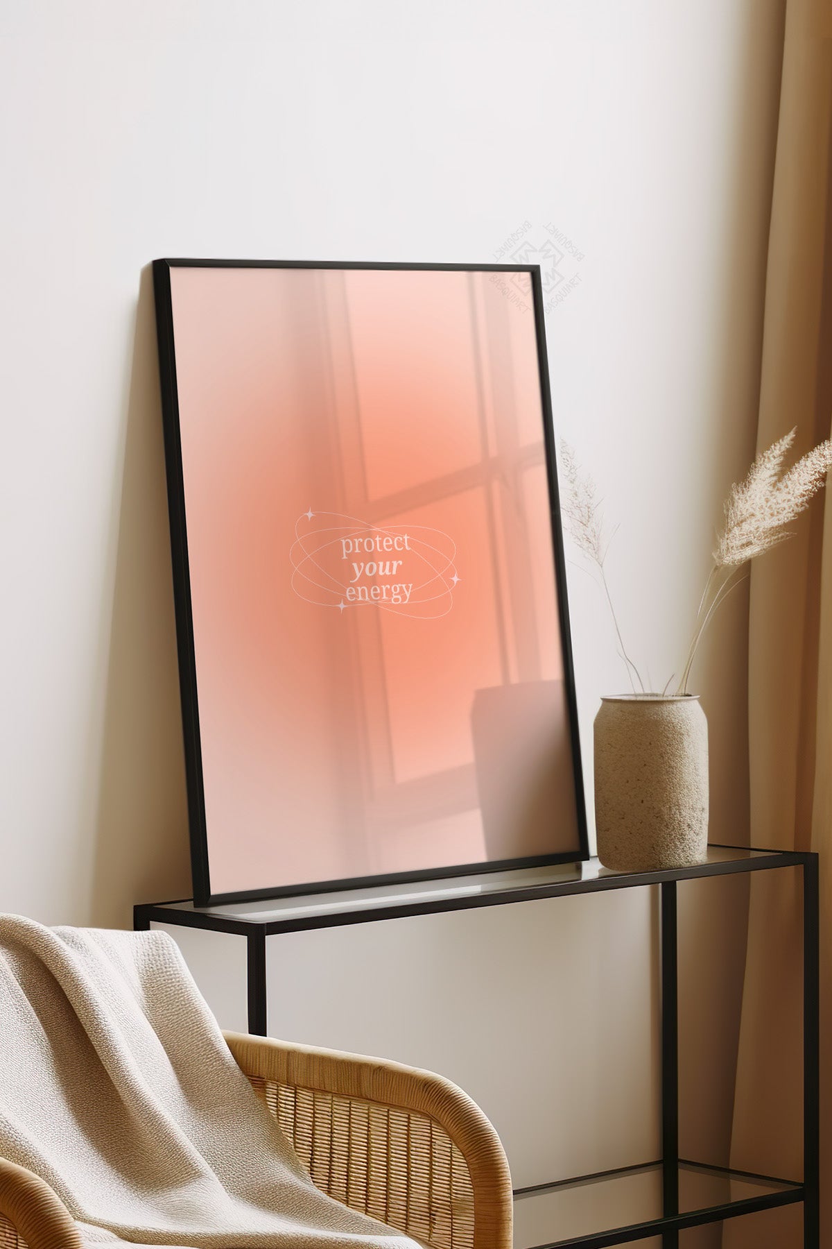 Aura Serisi Siyah Çerçeveli Poster, Tablo No:170