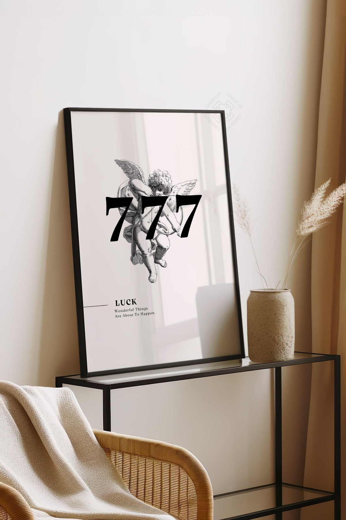 Lucky You Serisi Siyah Çerçeveli Poster, Tablo Duvar Dekoru No:108