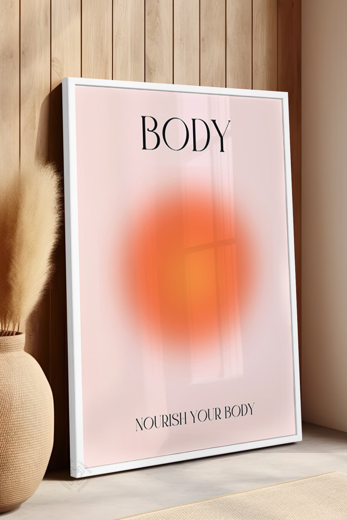 Aura Serisi Beyaz Çerçeveli Poster, Tablo No:160