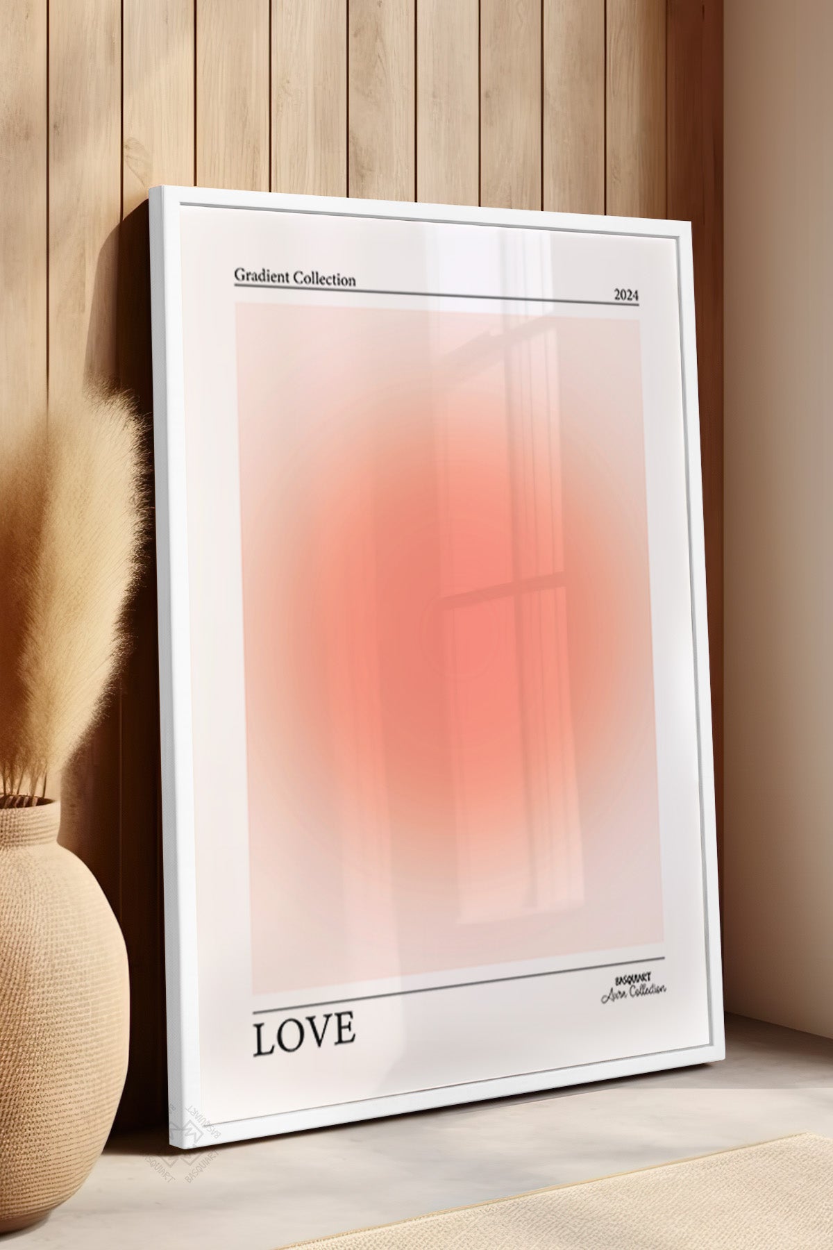 Aura Serisi Beyaz Çerçeveli Poster, Tablo No:45