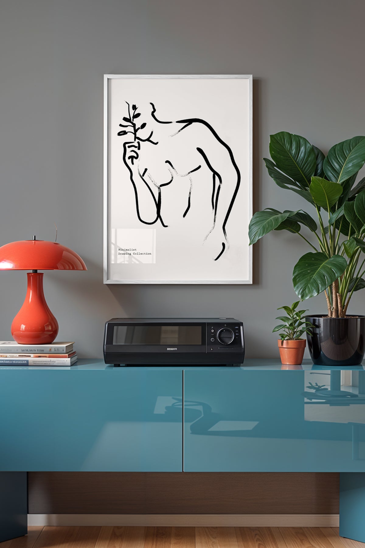 Bohemian Serisi Beyaz Çerçeveli Poster, Tablo No:95