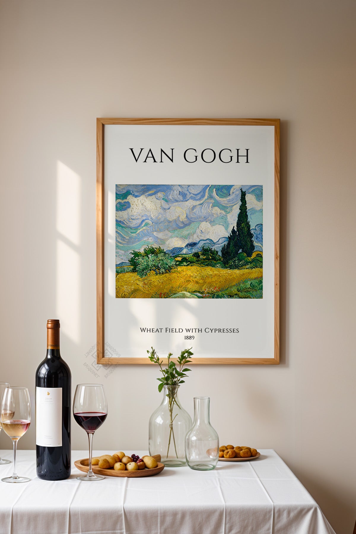 Vincent Van Gogh Serisi Ahşap Çerçeveli Poster, Tablo Duvar Dekoru No:4
