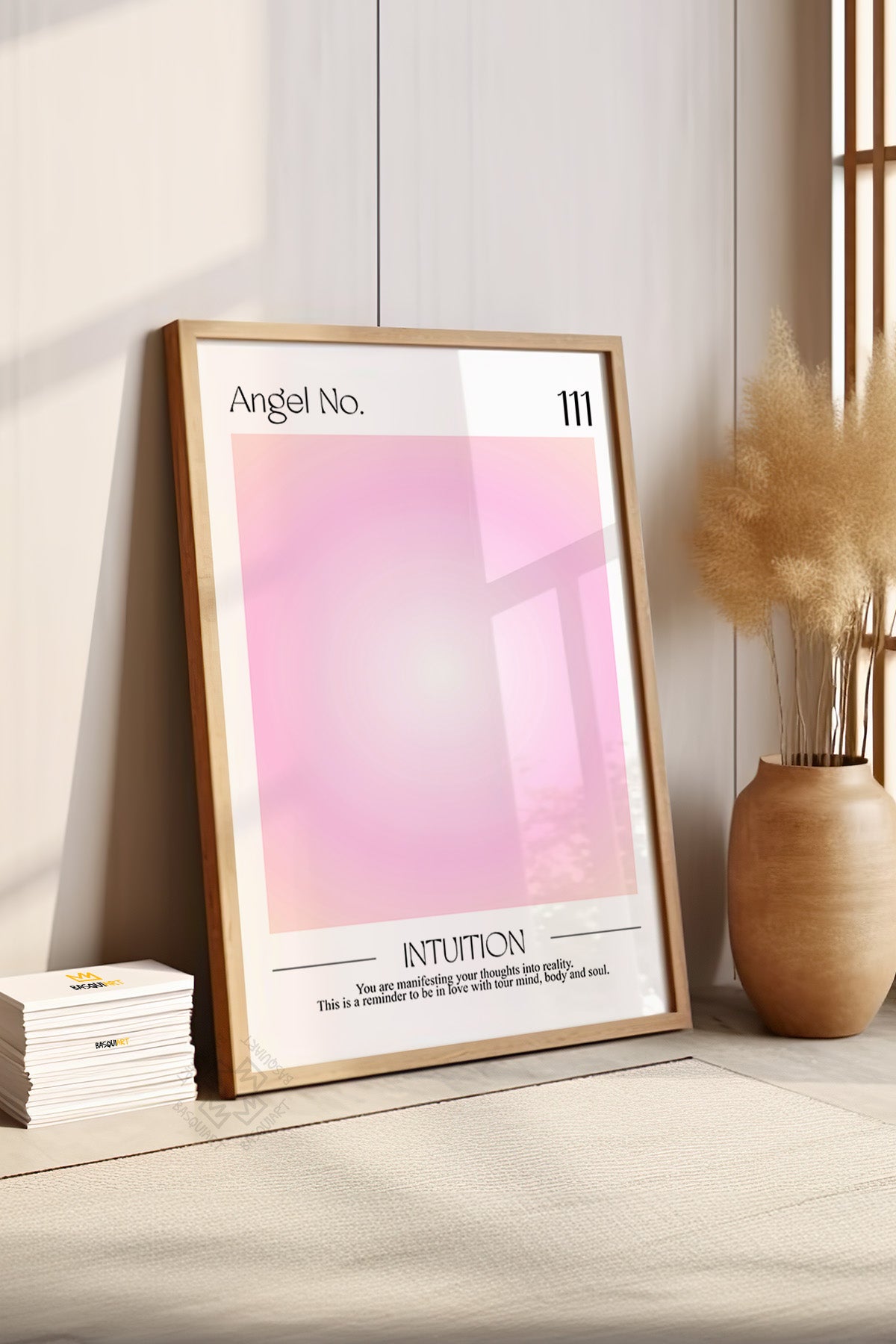 Aura Serisi Ahşap Çerçeveli Poster, Tablo No:5