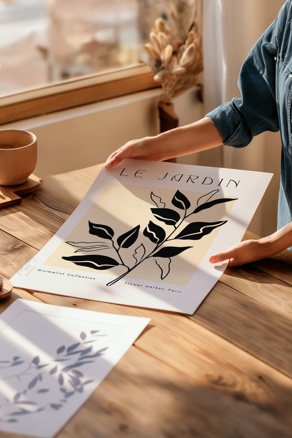 Modern Minimal 4'lü Poster Seti, Duvar Dekoru No:15