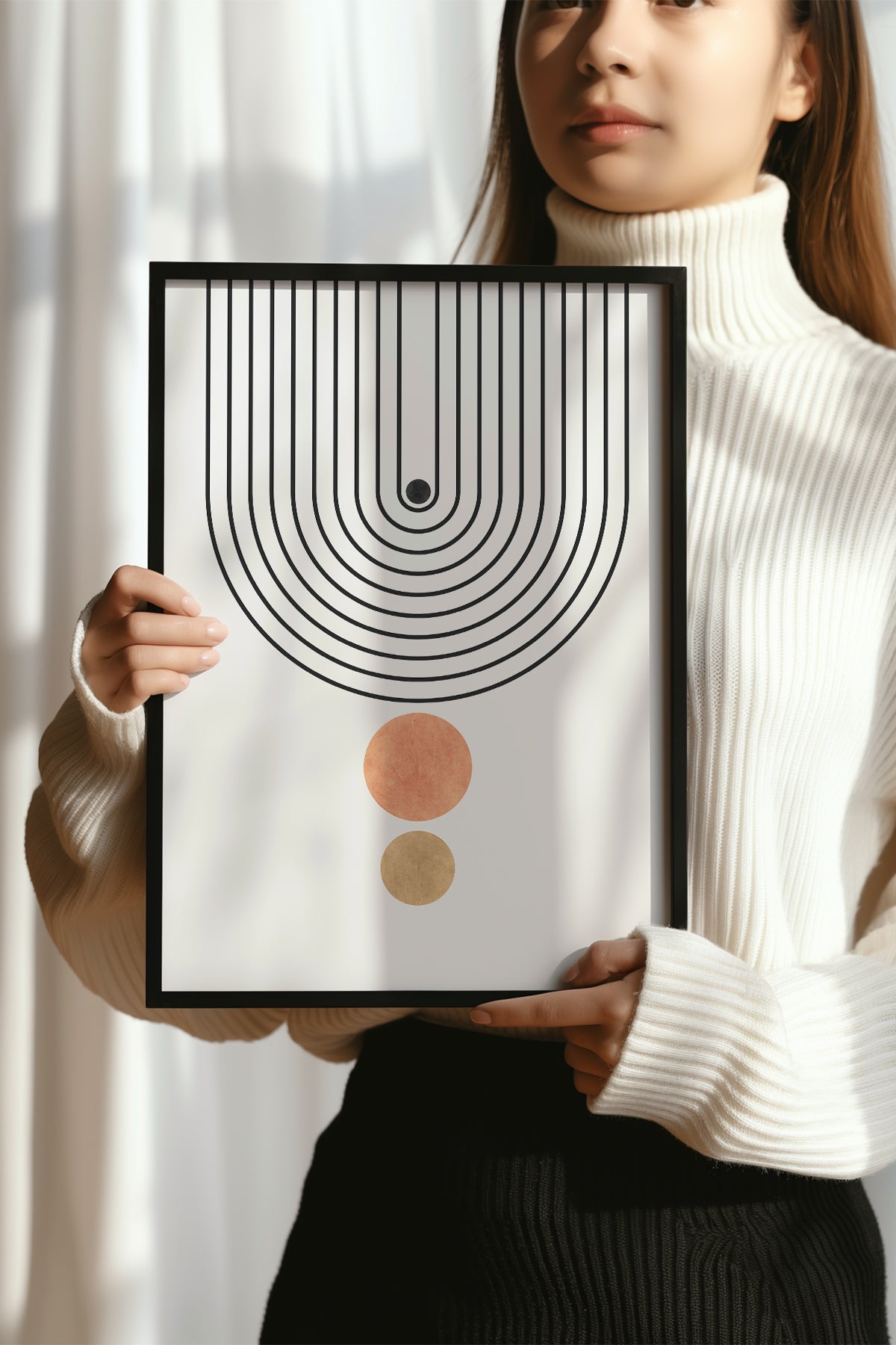 Bohemian Serisi Siyah Çerçeveli Poster, Tablo No:21