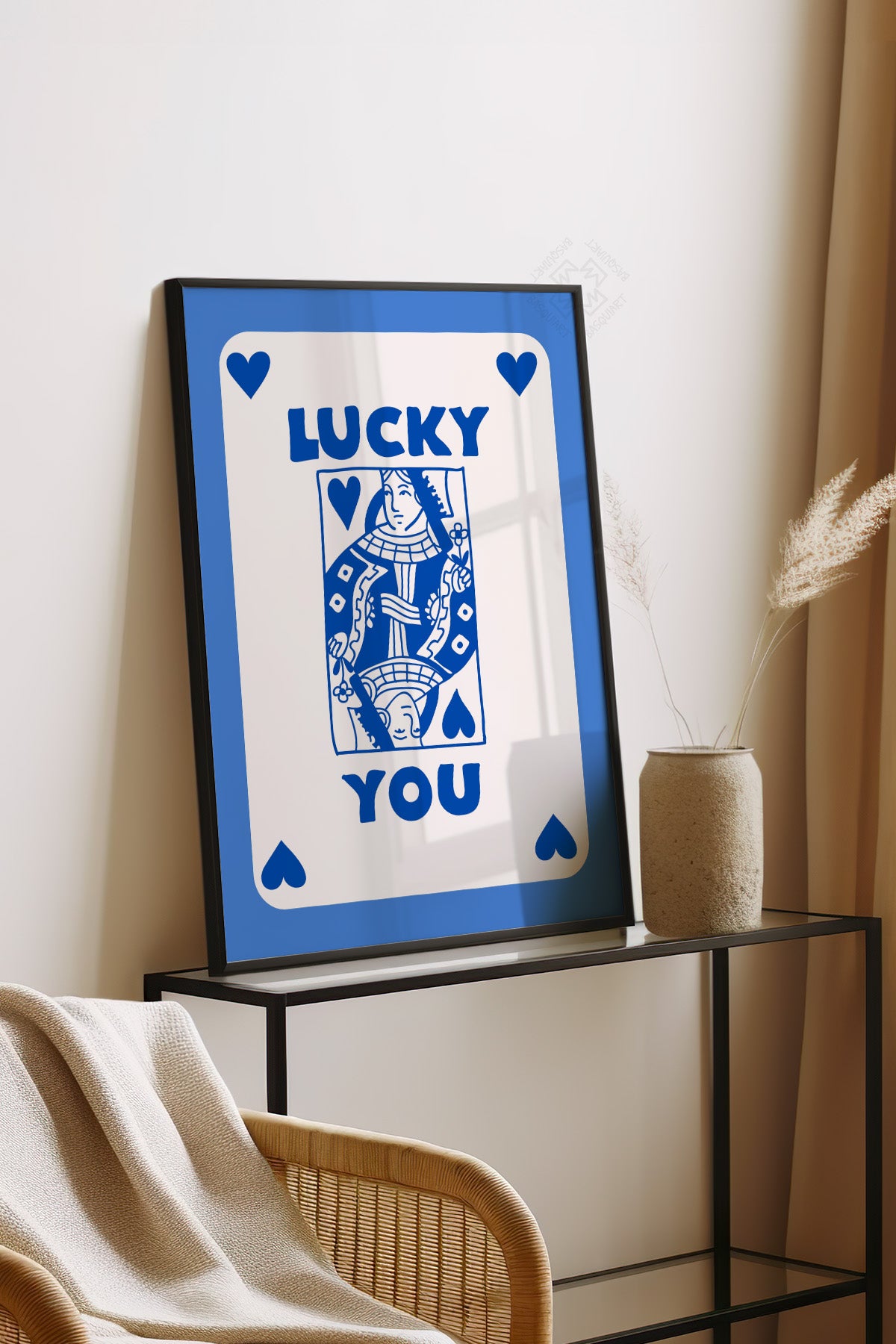 Lucky You Serisi Siyah Çerçeveli Poster, Tablo Duvar Dekoru No:23