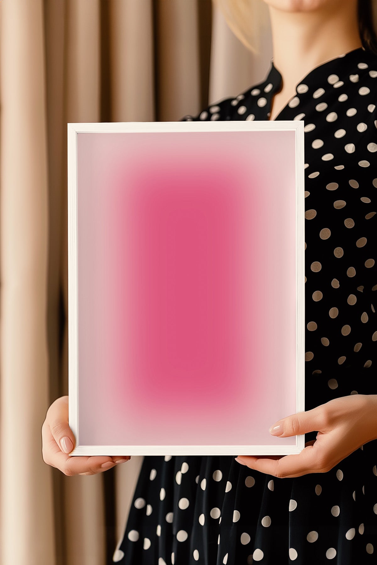 Aura Serisi Beyaz Çerçeveli Poster, Tablo No:82