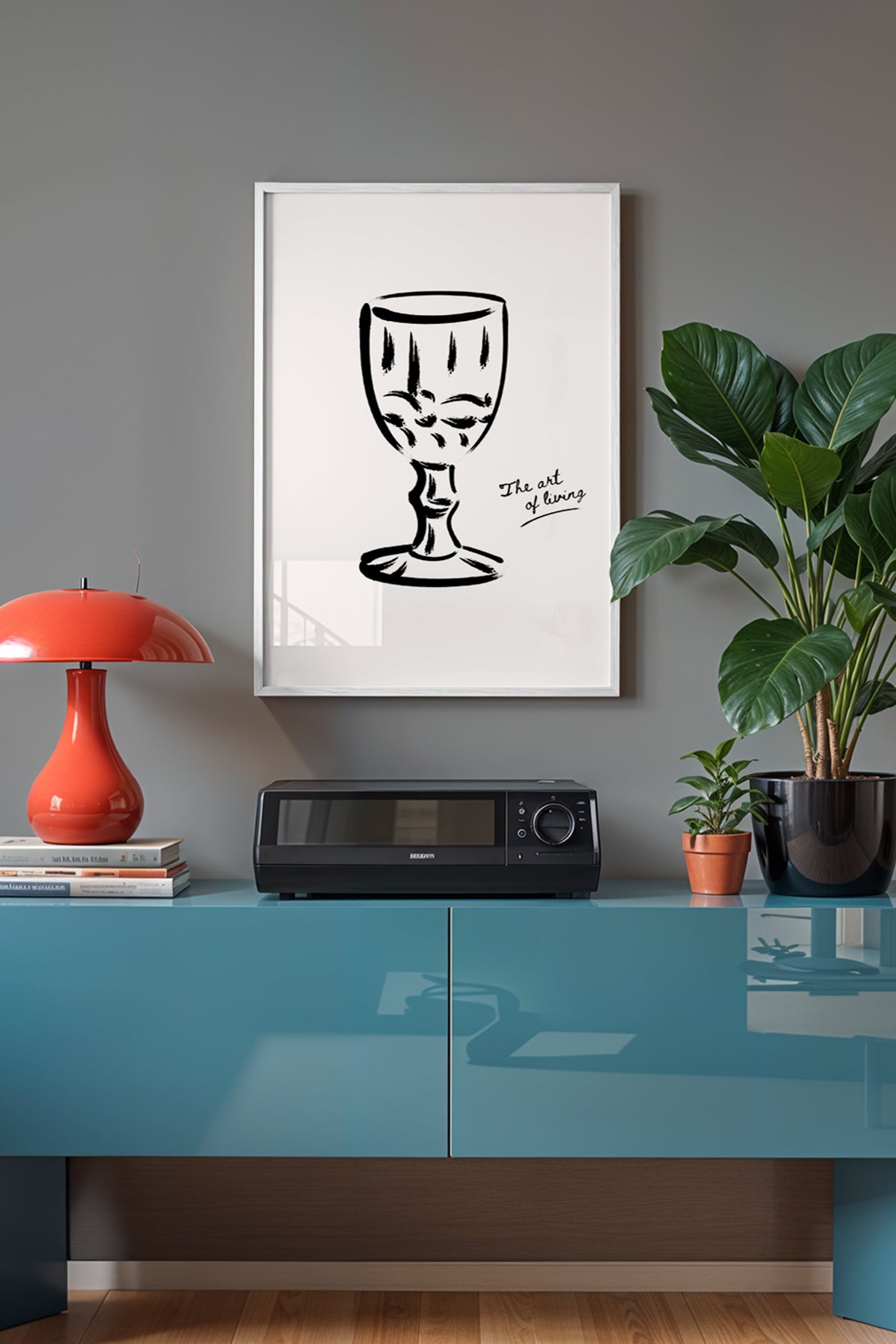 Bohemian Serisi Beyaz Çerçeveli Poster, Tablo No:73