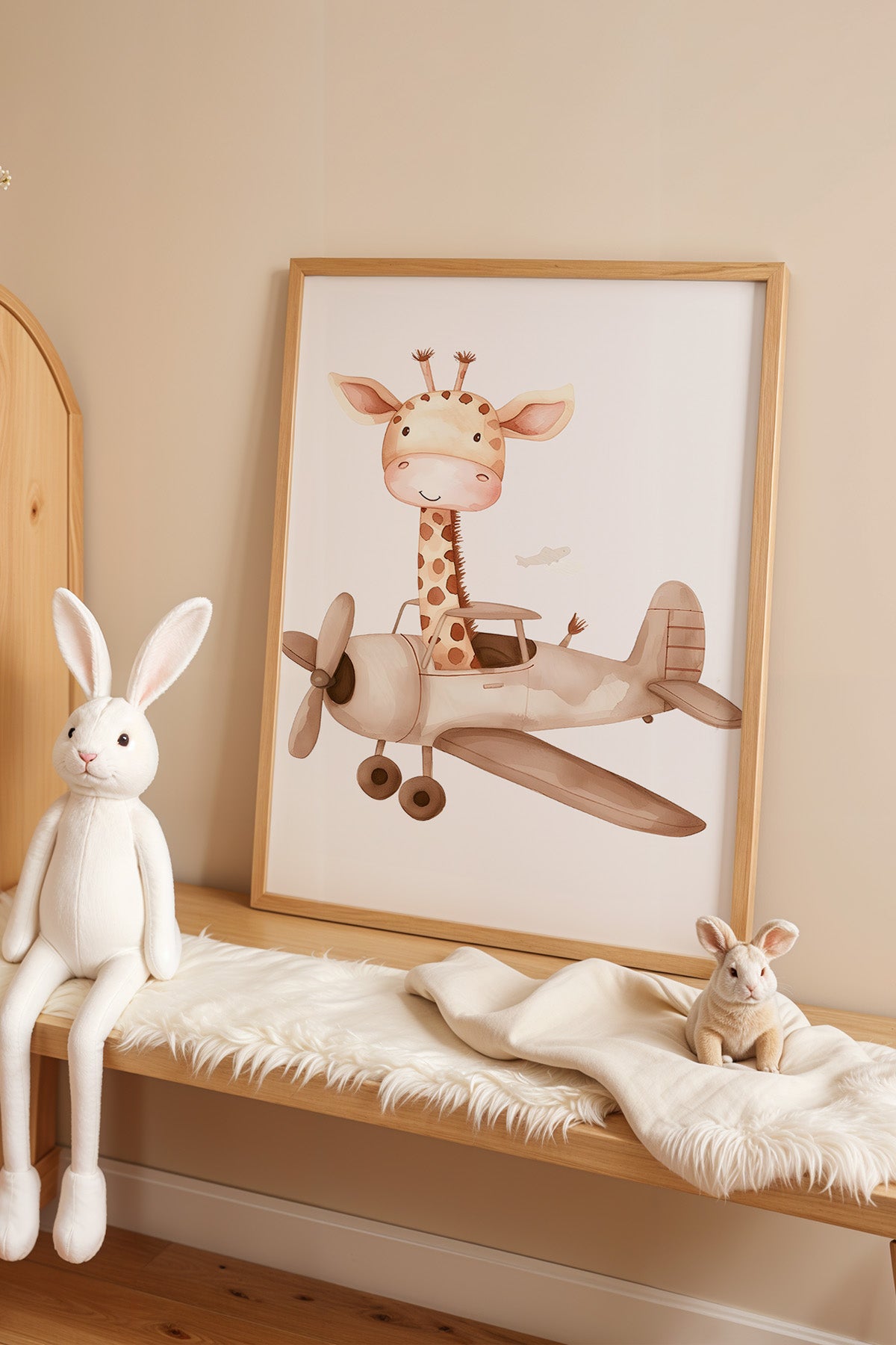 Çocuk Odası, Bebek Odası Ahşap Çerçeveli Poster, Tablo No:47
