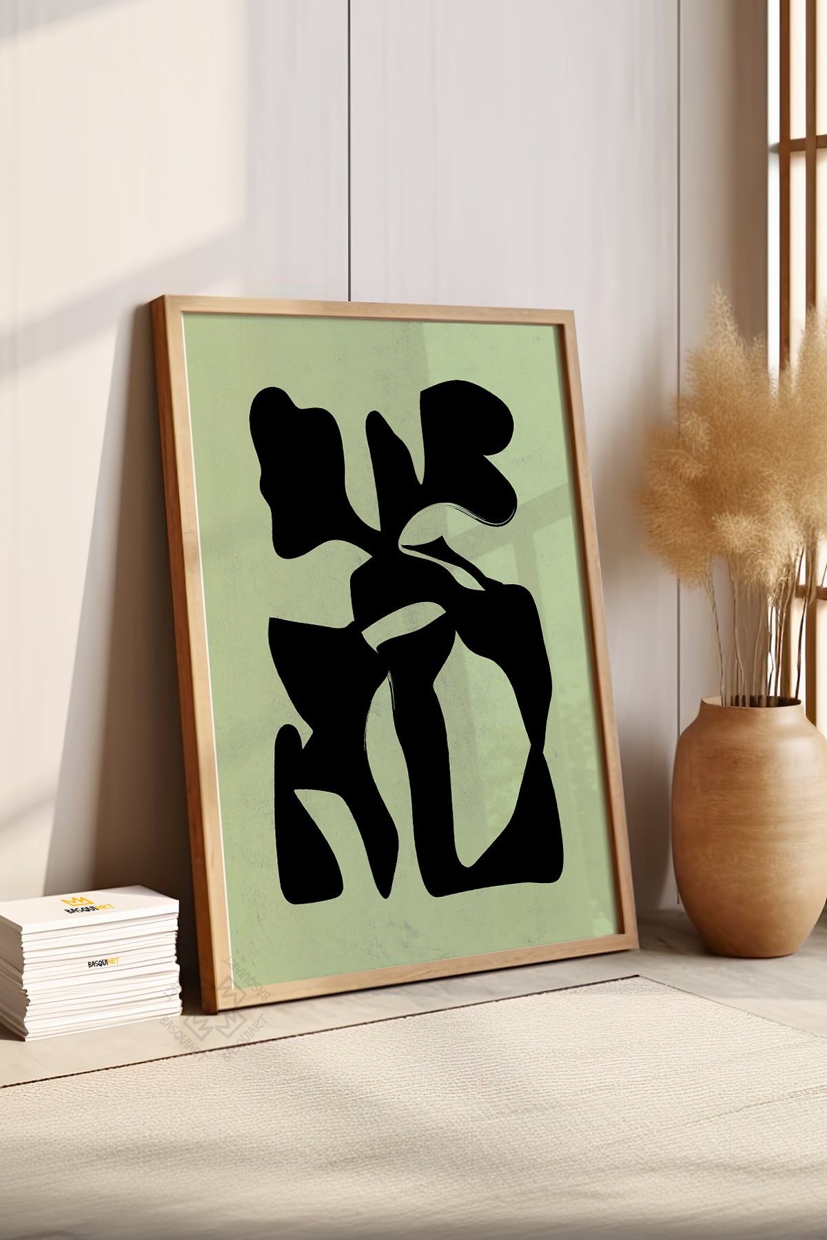 Bohemian Serisi Ahşap Çerçeveli Poster, Tablo No:55