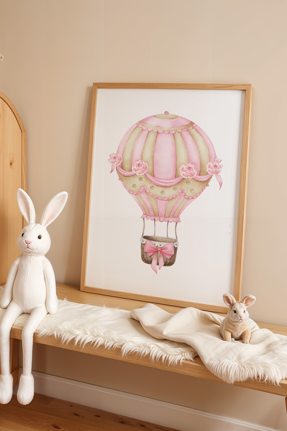 Çocuk Odası, Bebek Odası Ahşap Çerçeveli Poster, Tablo No:4