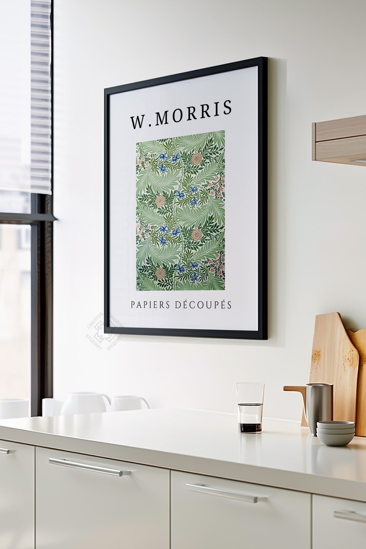 William Morris Serisi Siyah Çerçeveli Poster, Tablo Duvar Dekoru No:13