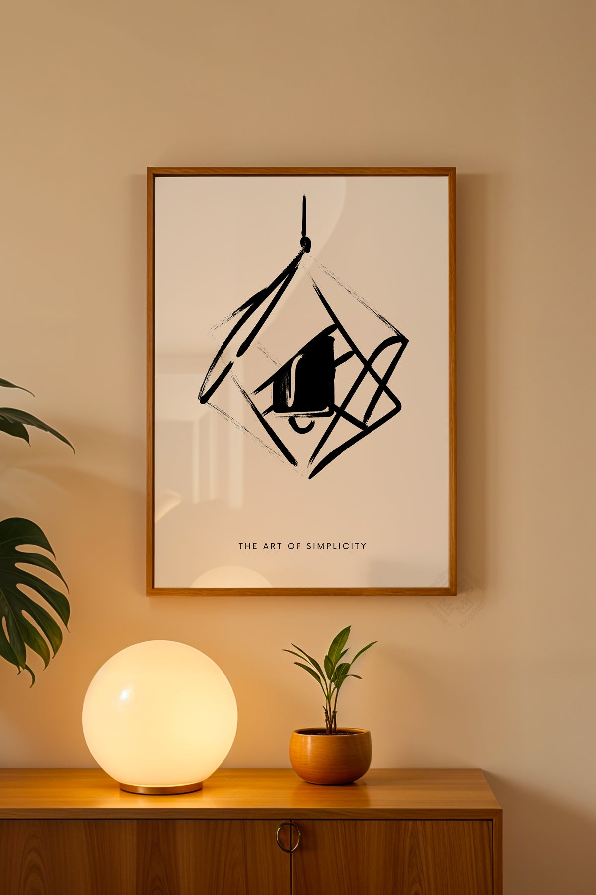 Bohemian Serisi Ahşap Çerçeveli Poster, Tablo No:76