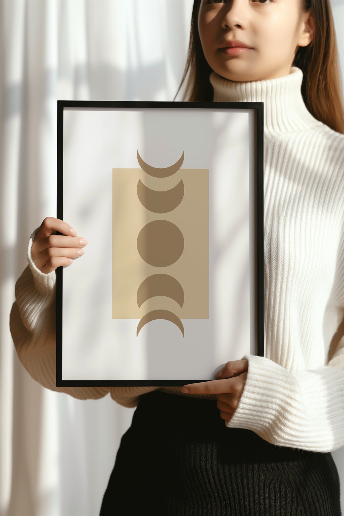 Bohemian Serisi Siyah Çerçeveli Poster, Tablo No:144