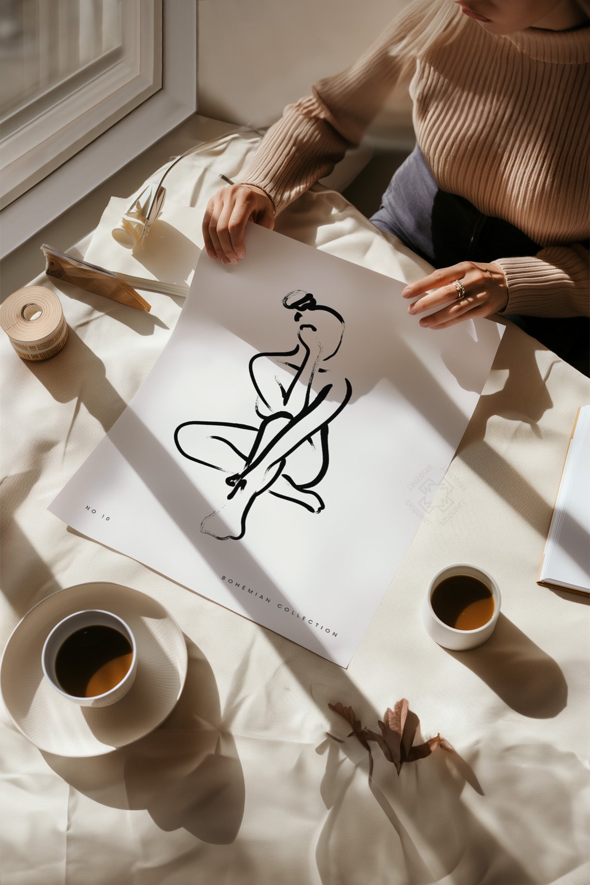 Bohemian 4'lü Poster Seti, Duvar Dekoru No:20