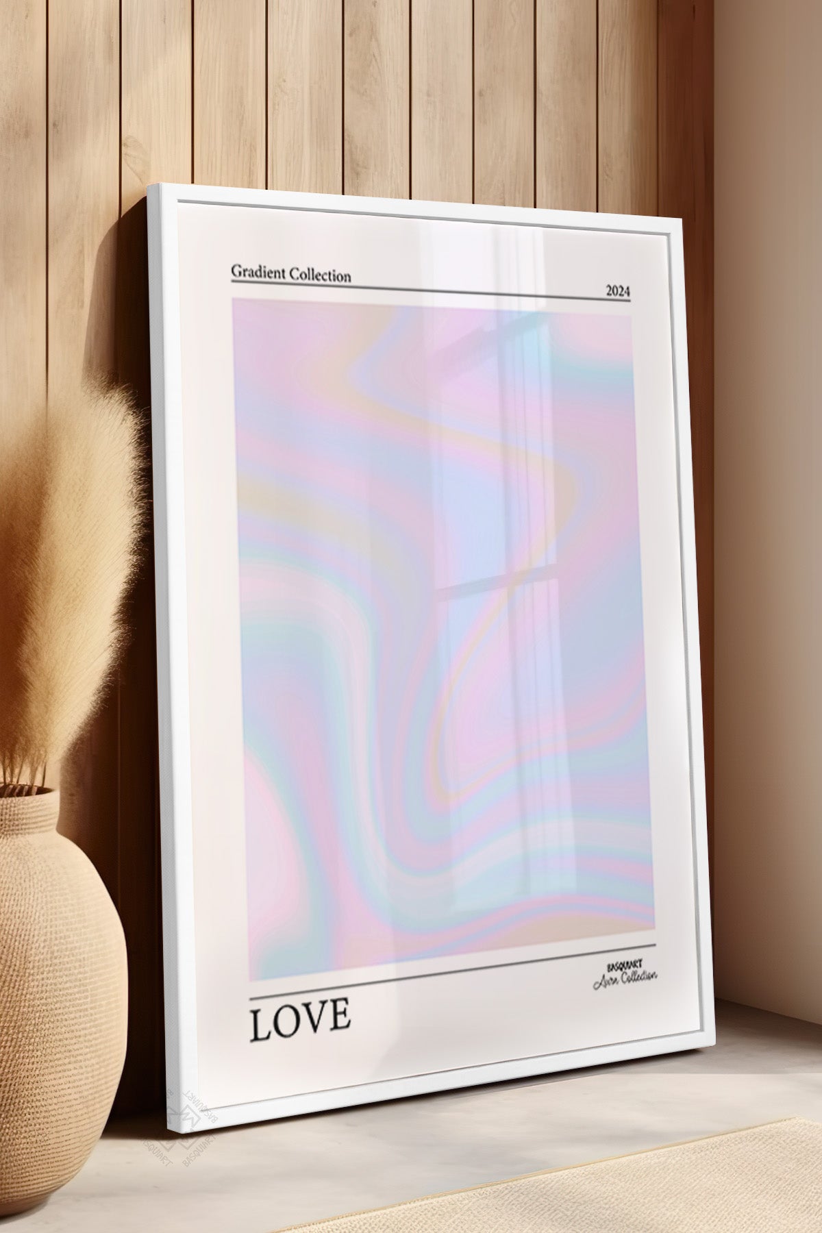 Aura Serisi Beyaz Çerçeveli Poster, Tablo No:43