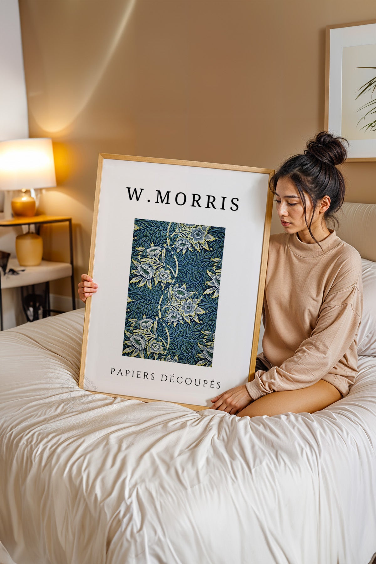 William Morris Serisi Ahşap Çerçeveli Poster, Tablo Duvar Dekoru No:15