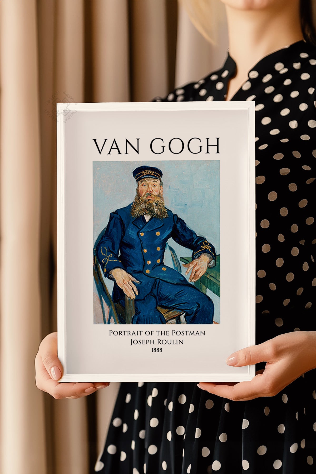 Vincent Van Gogh Serisi Beyaz Çerçeveli Poster, Tablo Duvar Dekoru No:25