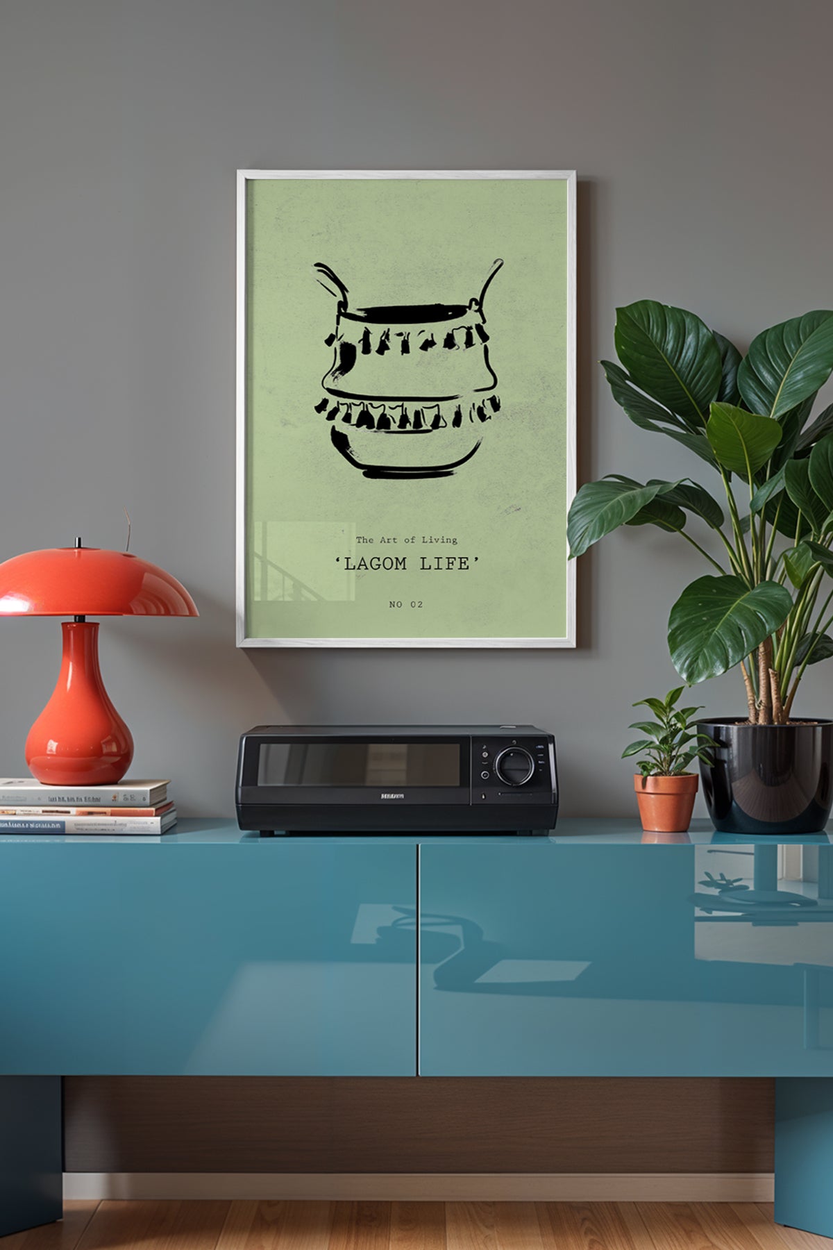 Bohemian Serisi Beyaz Çerçeveli Poster, Tablo No:65