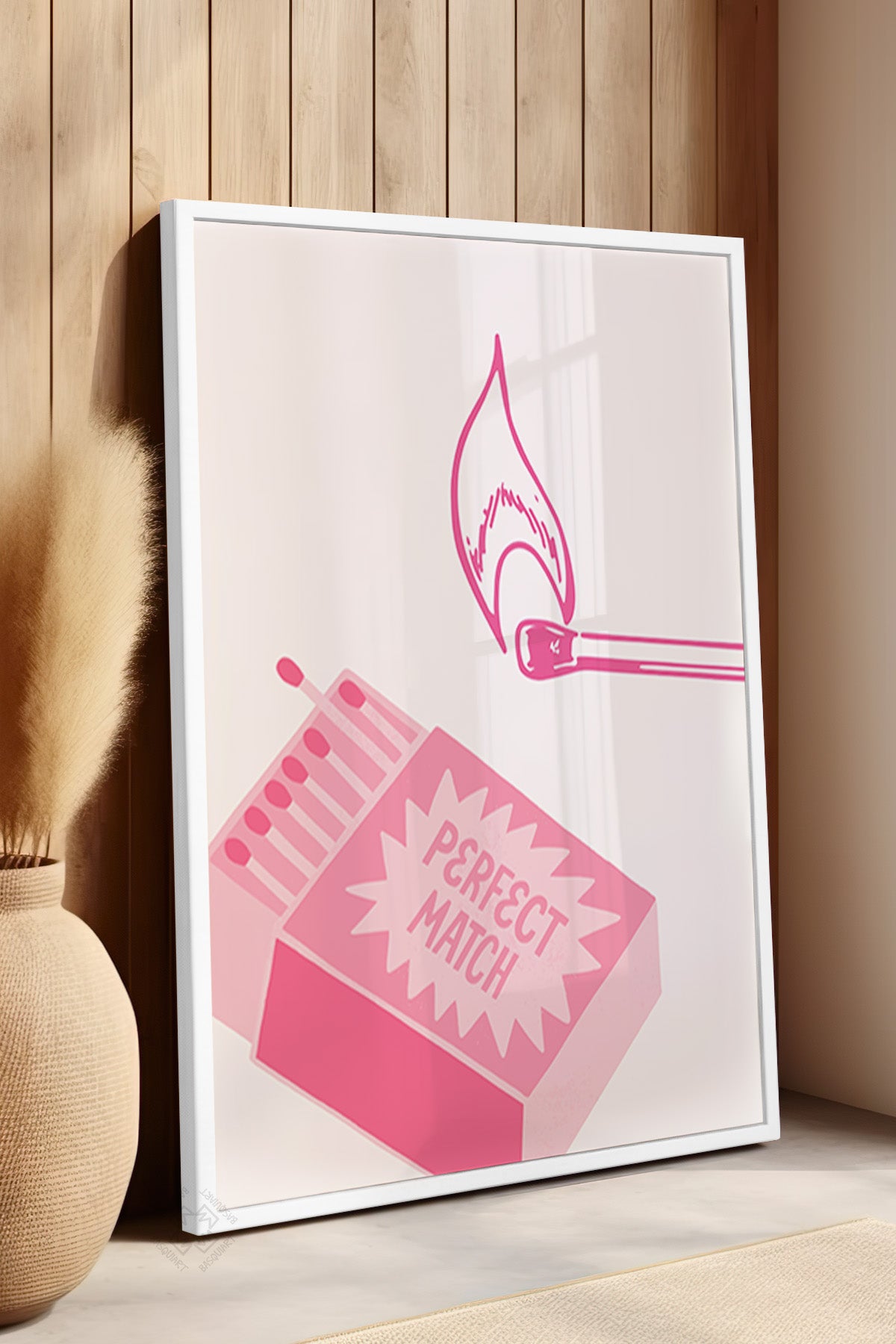 Lucky You Serisi Beyaz Çerçeveli Poster, Tablo Duvar Dekoru No:44