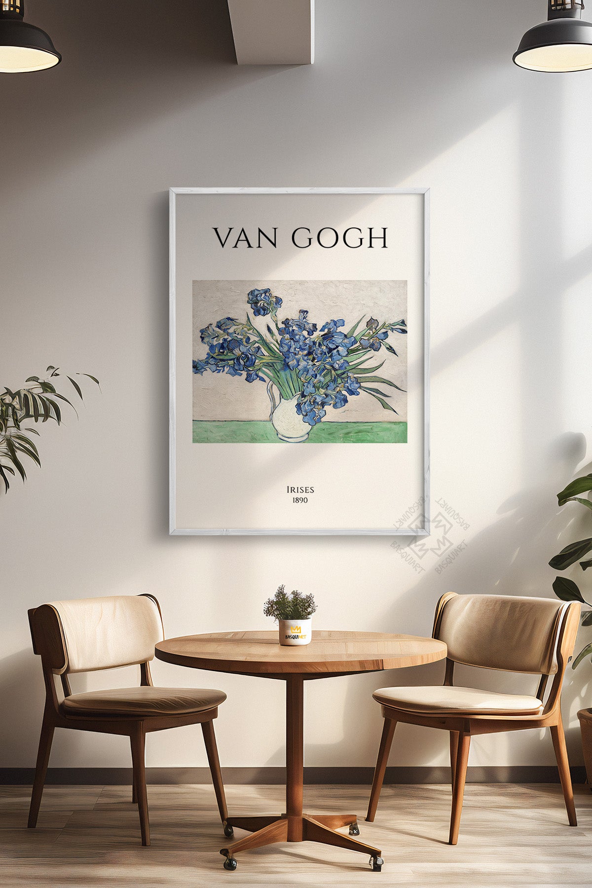 Vincent Van Gogh Serisi Beyaz Çerçeveli Poster, Tablo Duvar Dekoru No:3